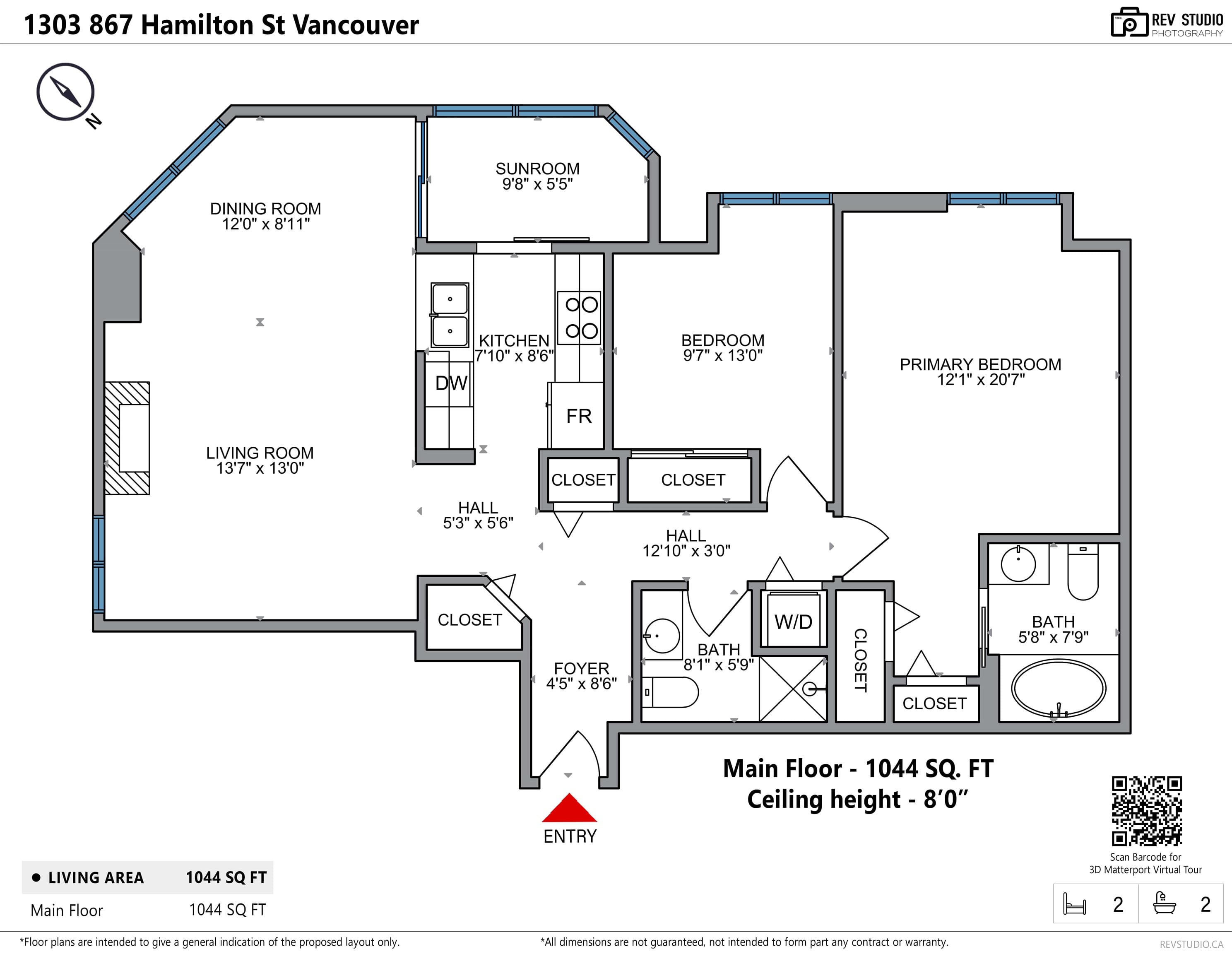 1303 - 867 Hamilton Street, Vancouver, V6B 6B7 — photo 2