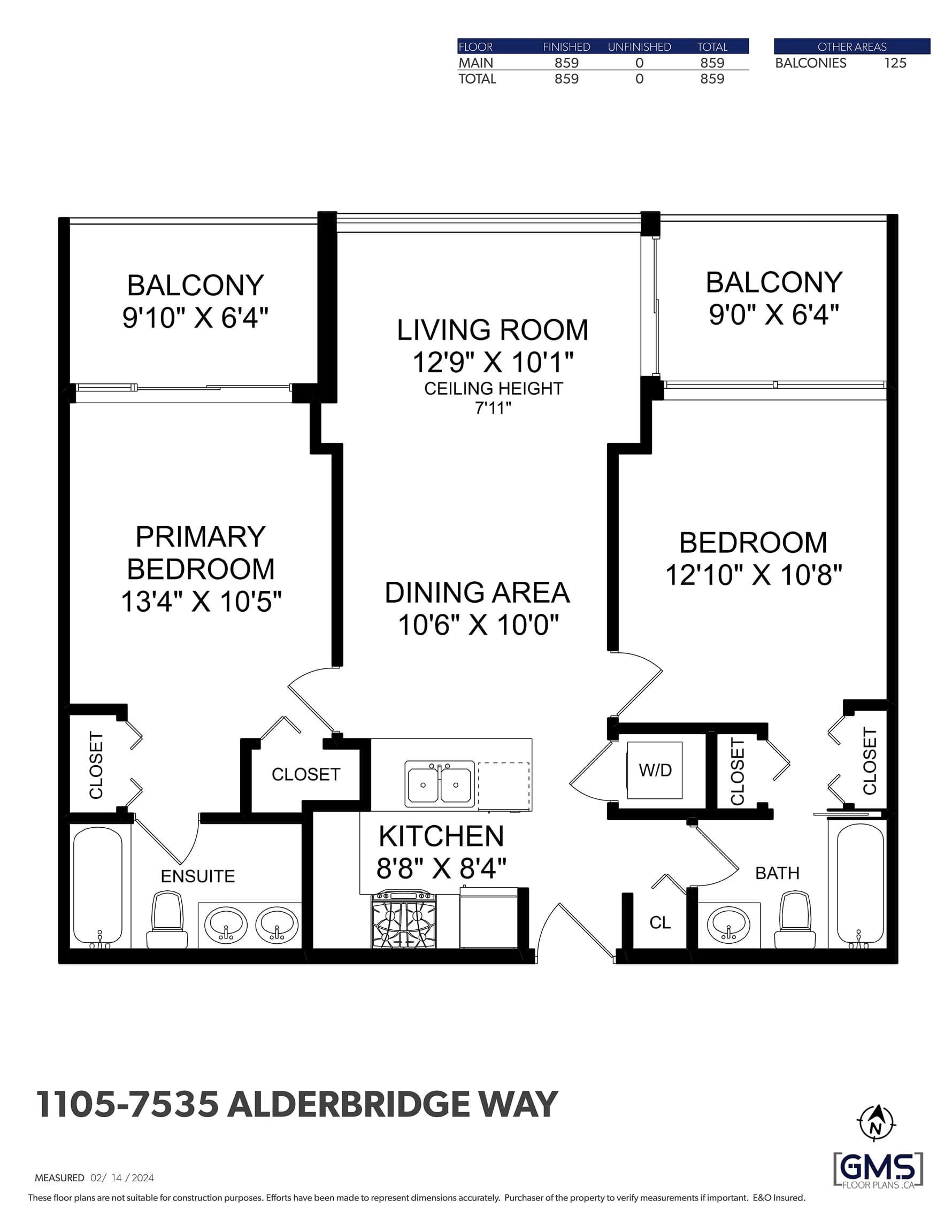 1105 - 7535 Alderbridge Way, Richmond