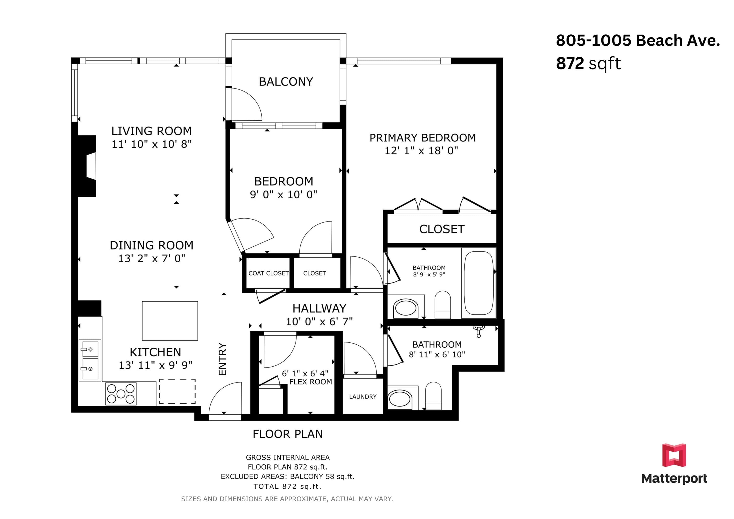 805 - 1005 Beach Avenue, Vancouver, V6E 3W2 — photo 4