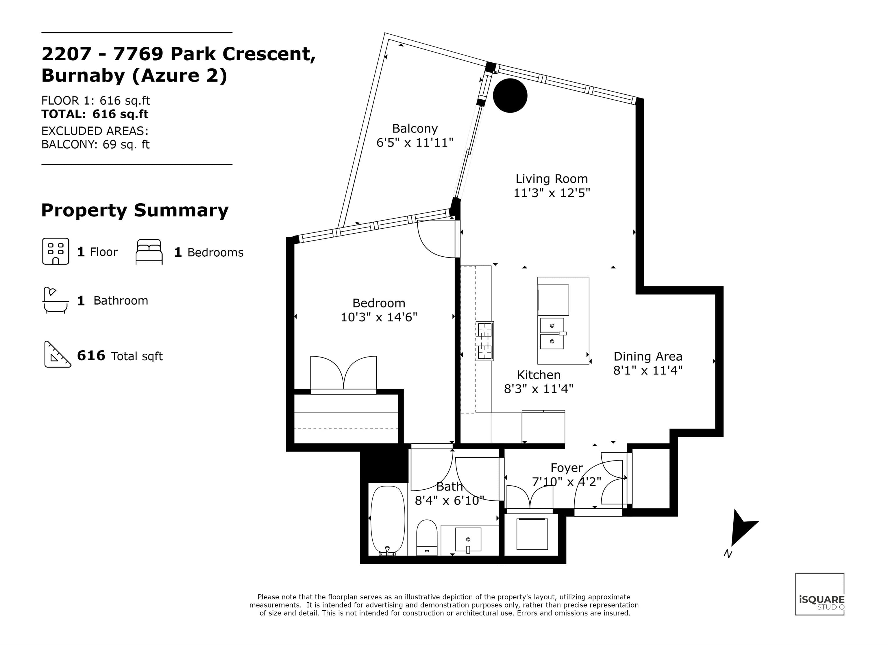 2207 - 7769 Park Crescent, Burnaby, V3N 0J7 — photo 4