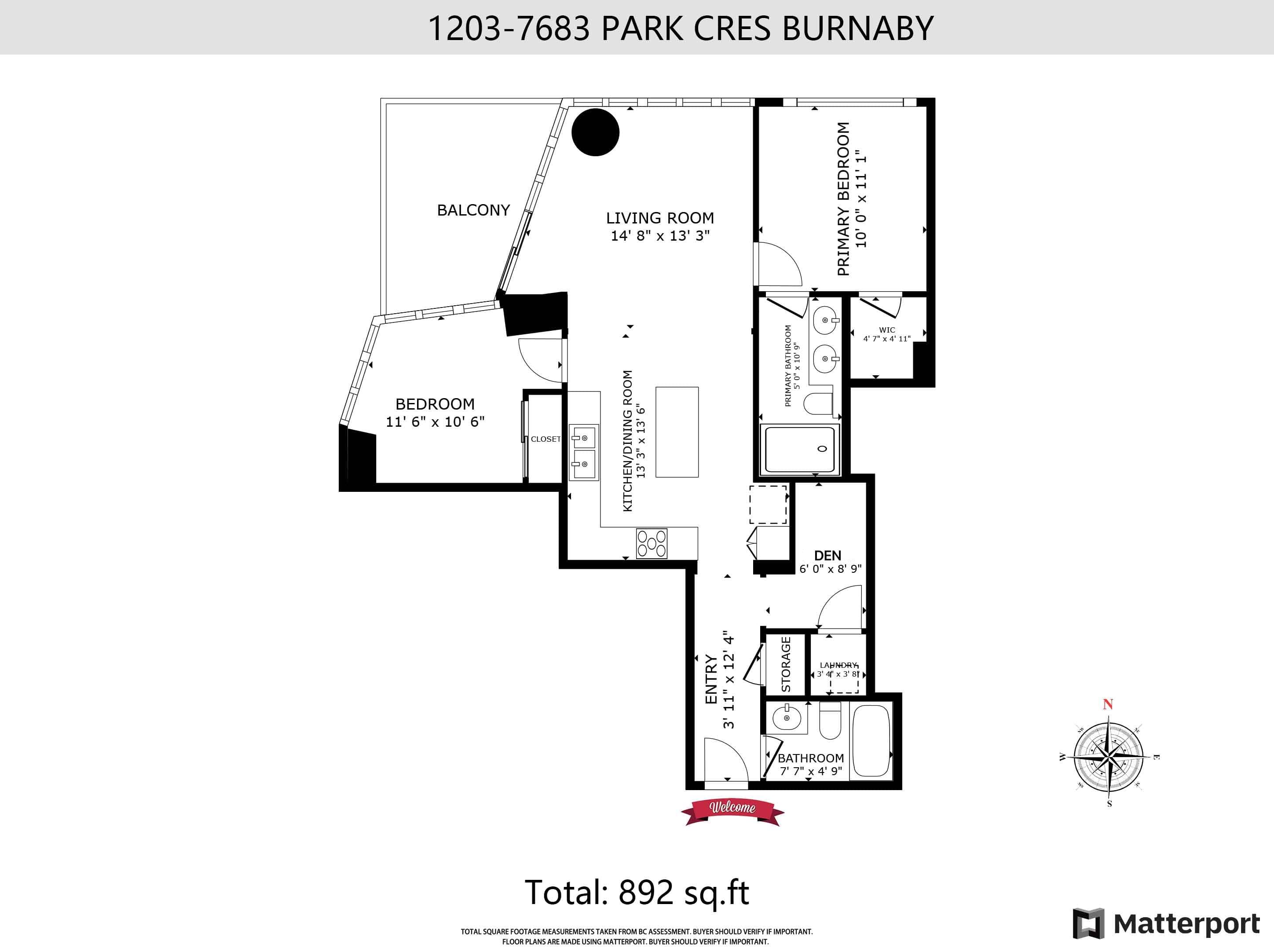 1203 - 7683 Park Crescent, Burnaby, V3N 0J3 — photo 4