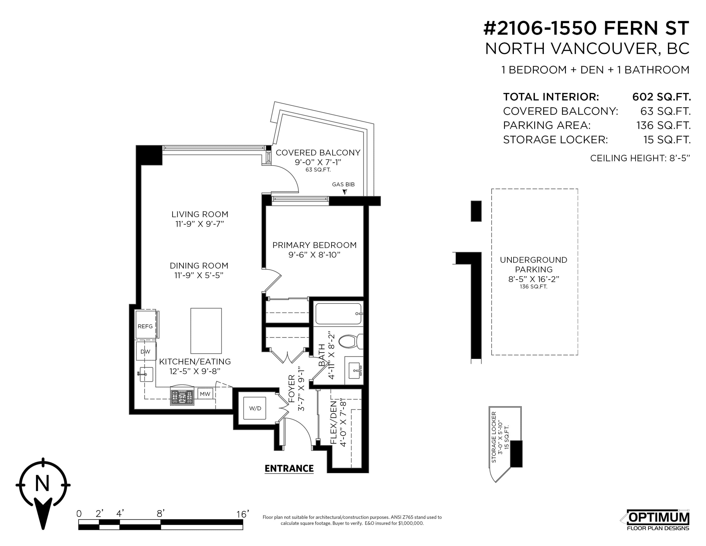 2106 - 1550 Fern Street, North Vancouver, V7J 0A9 — photo 3
