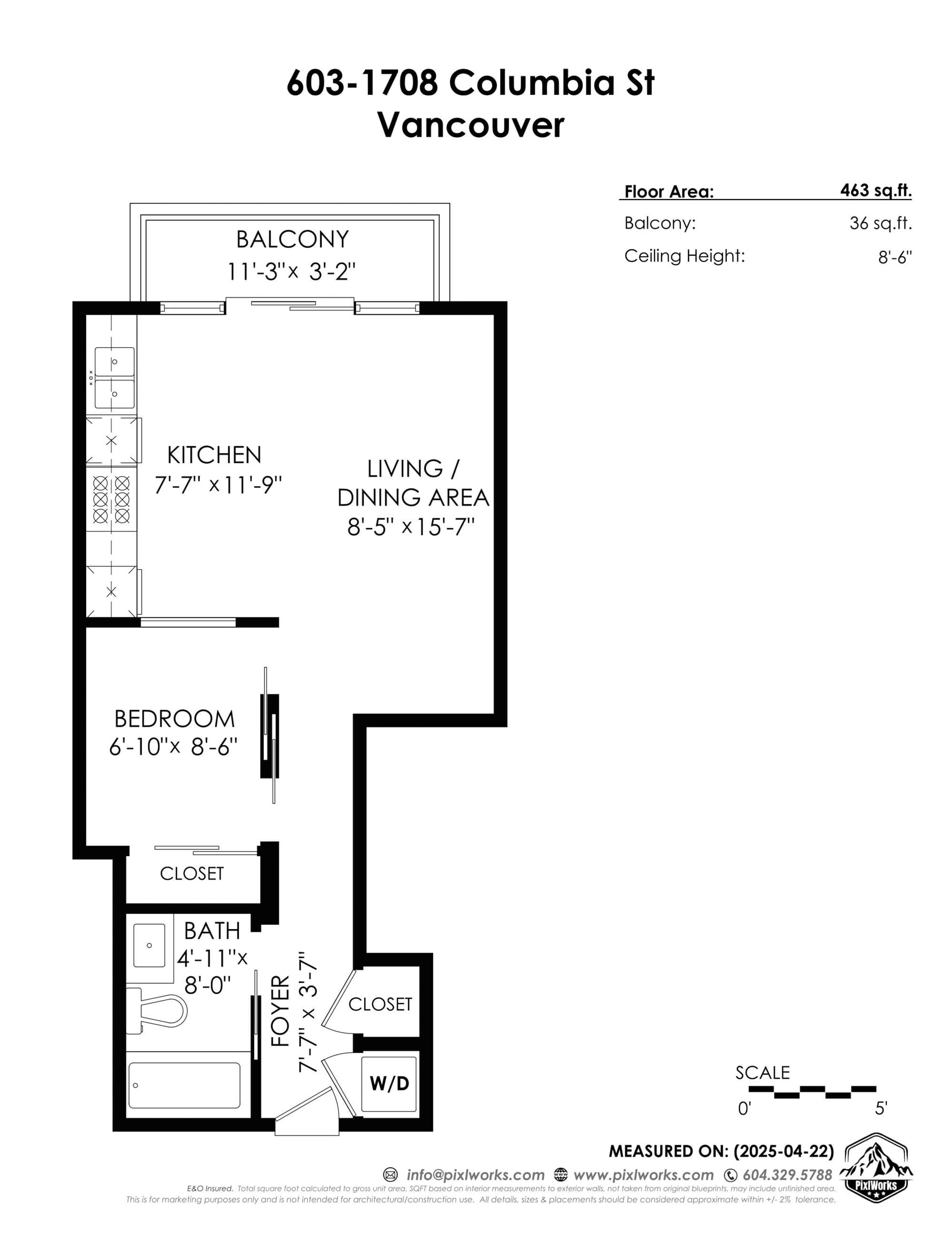 603 - 1708 Columbia Street, Vancouver, V5Y 0H7 — photo 5