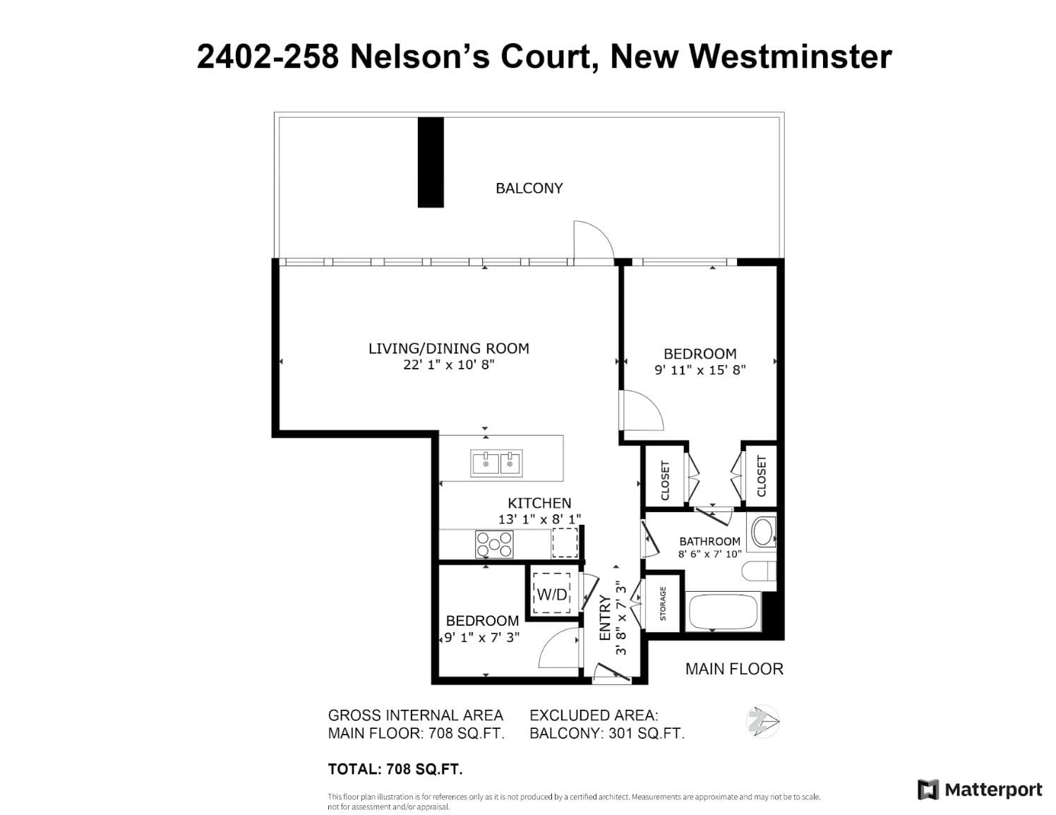 2402 - 258 Nelson's Court, New Westminster, V3L 0J9 — photo 2