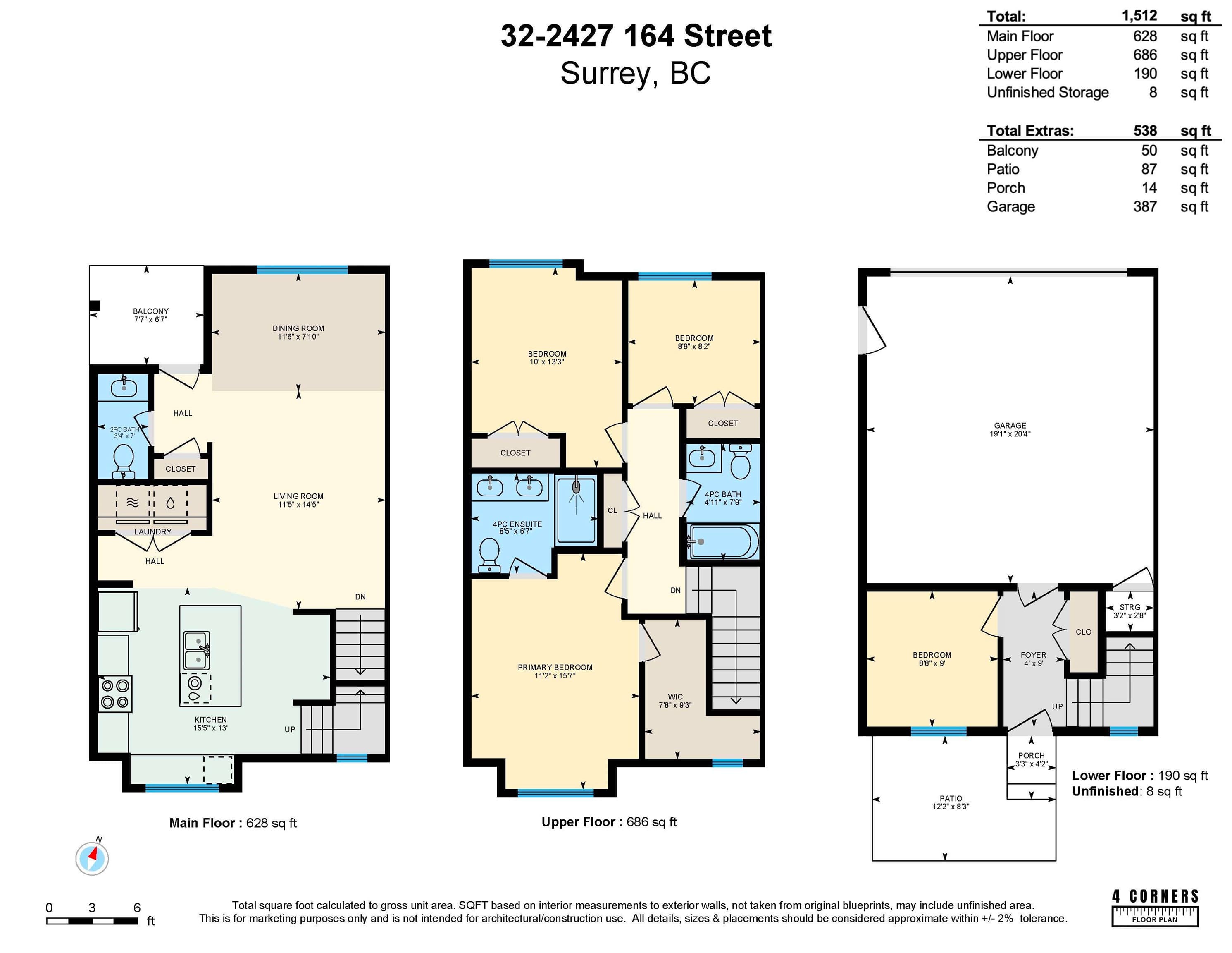 32 - 2427 164 Street, Surrey, V3Z 0R6 — photo 4