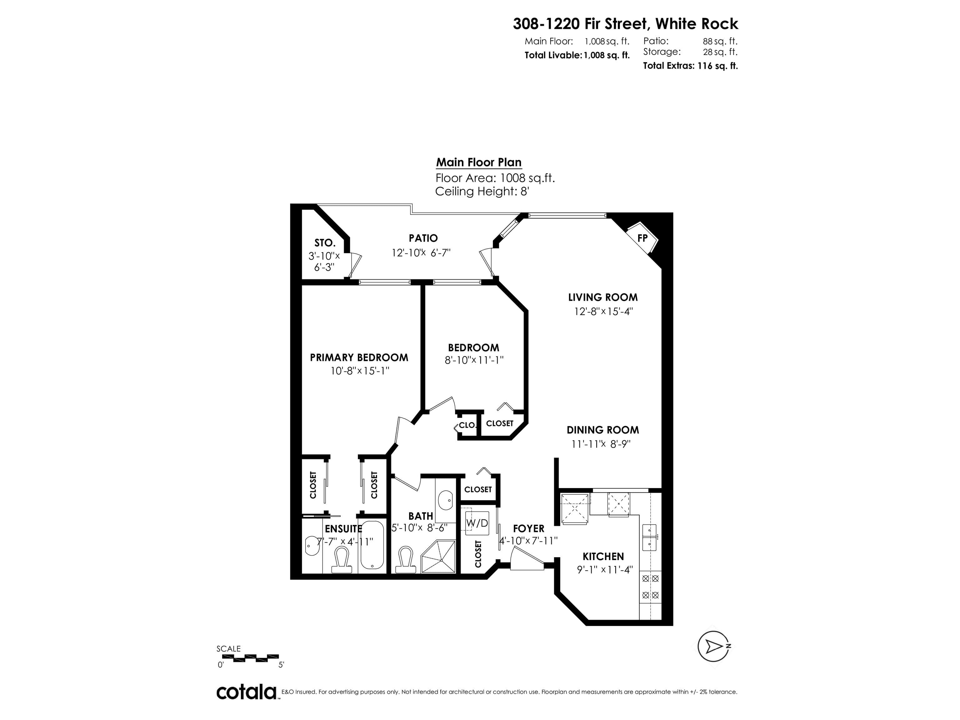 308 - 1220 Fir Street, White Rock, V4B 4B1 — photo 4