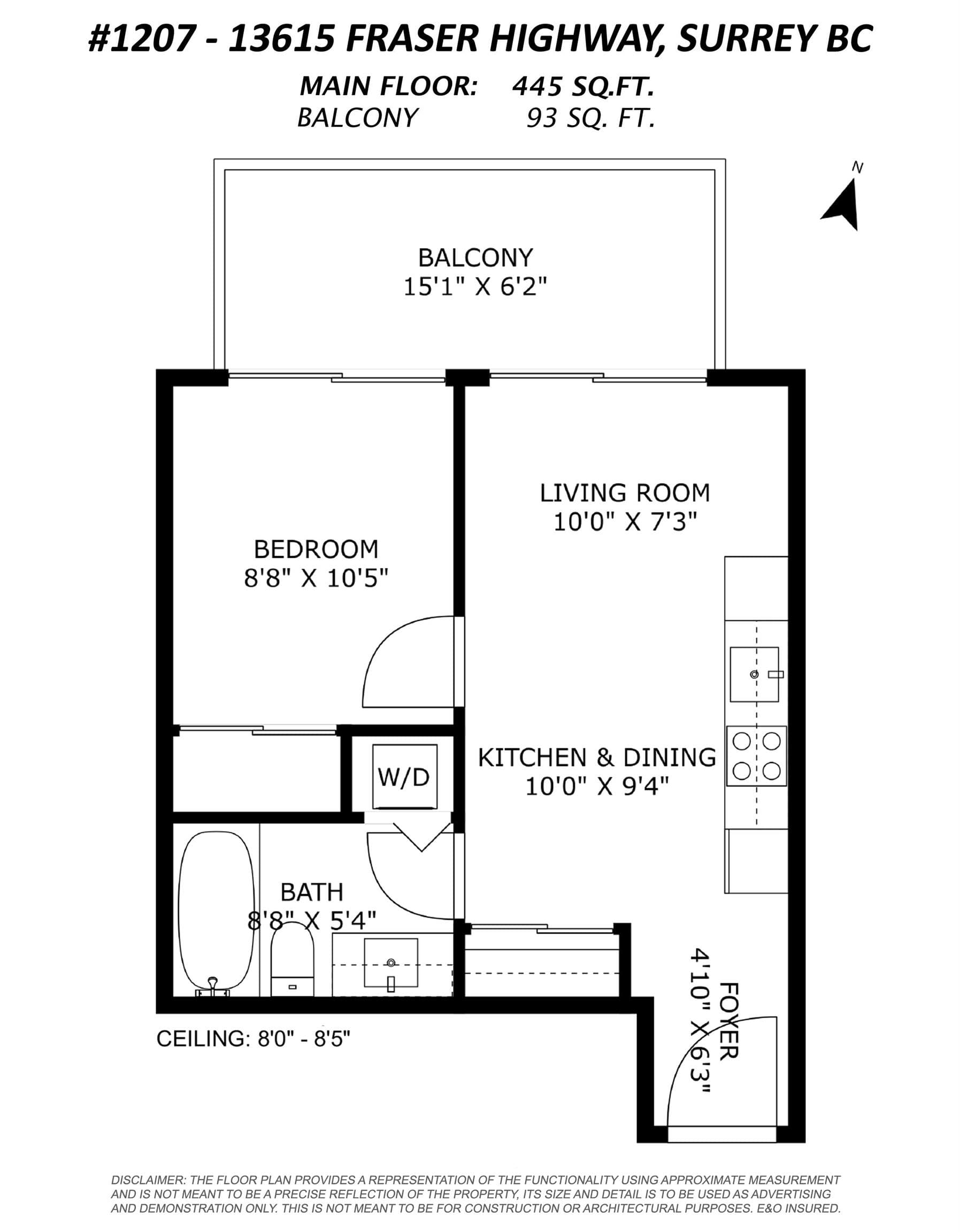 1207 - 13615 Fraser Highway, Surrey, V3T 0P7 — photo 4