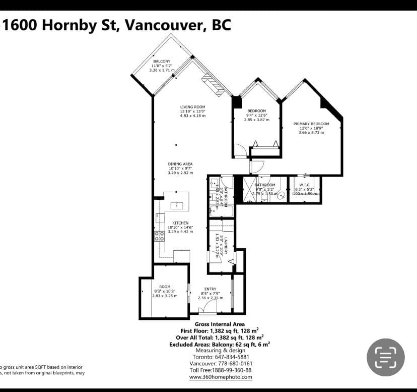 603 - 1600 Hornby Street, Vancouver, V6Z 2S4 — photo 4