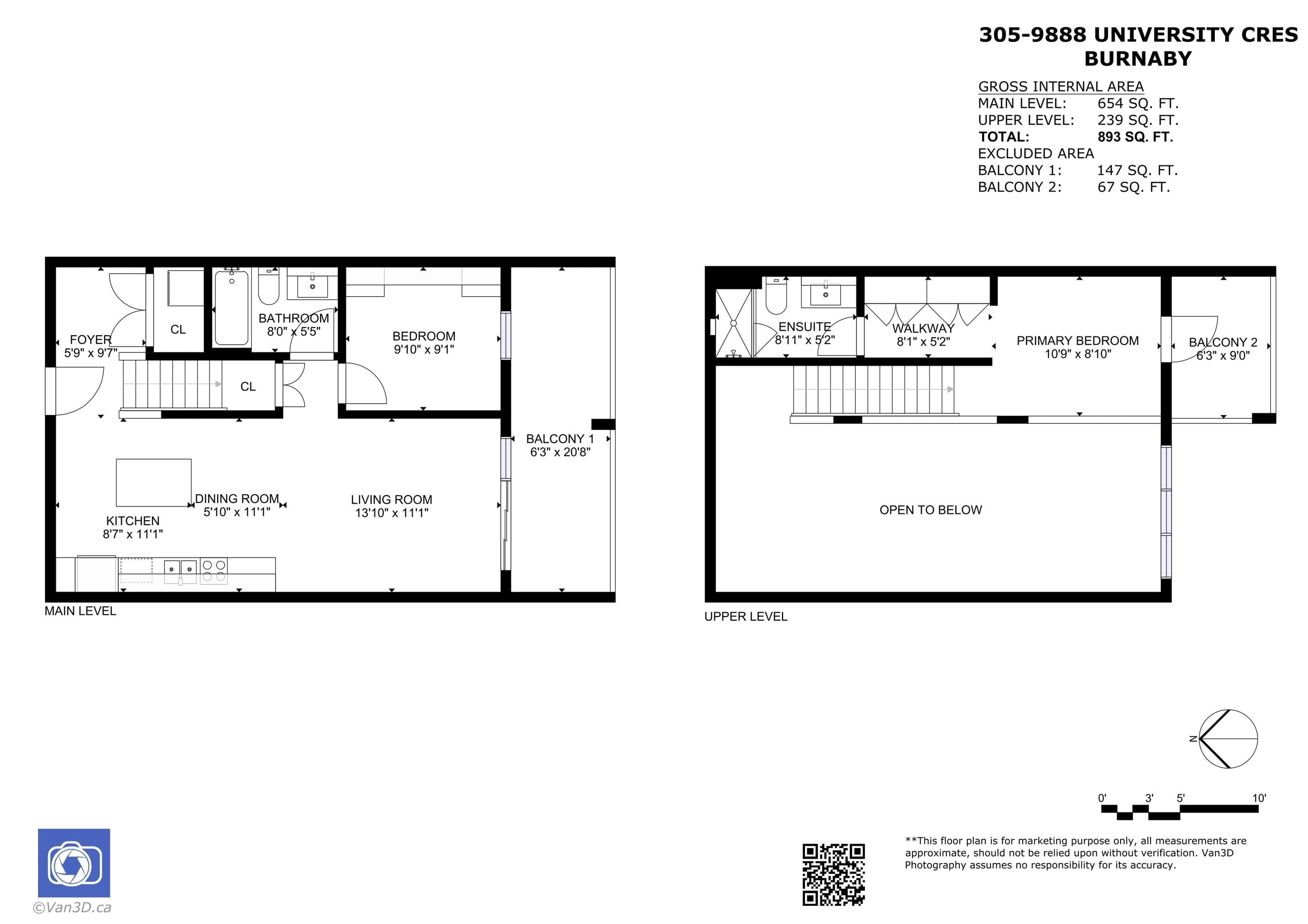 305 - 9888 University Crescent, Burnaby, V5A 0G4 — photo 2