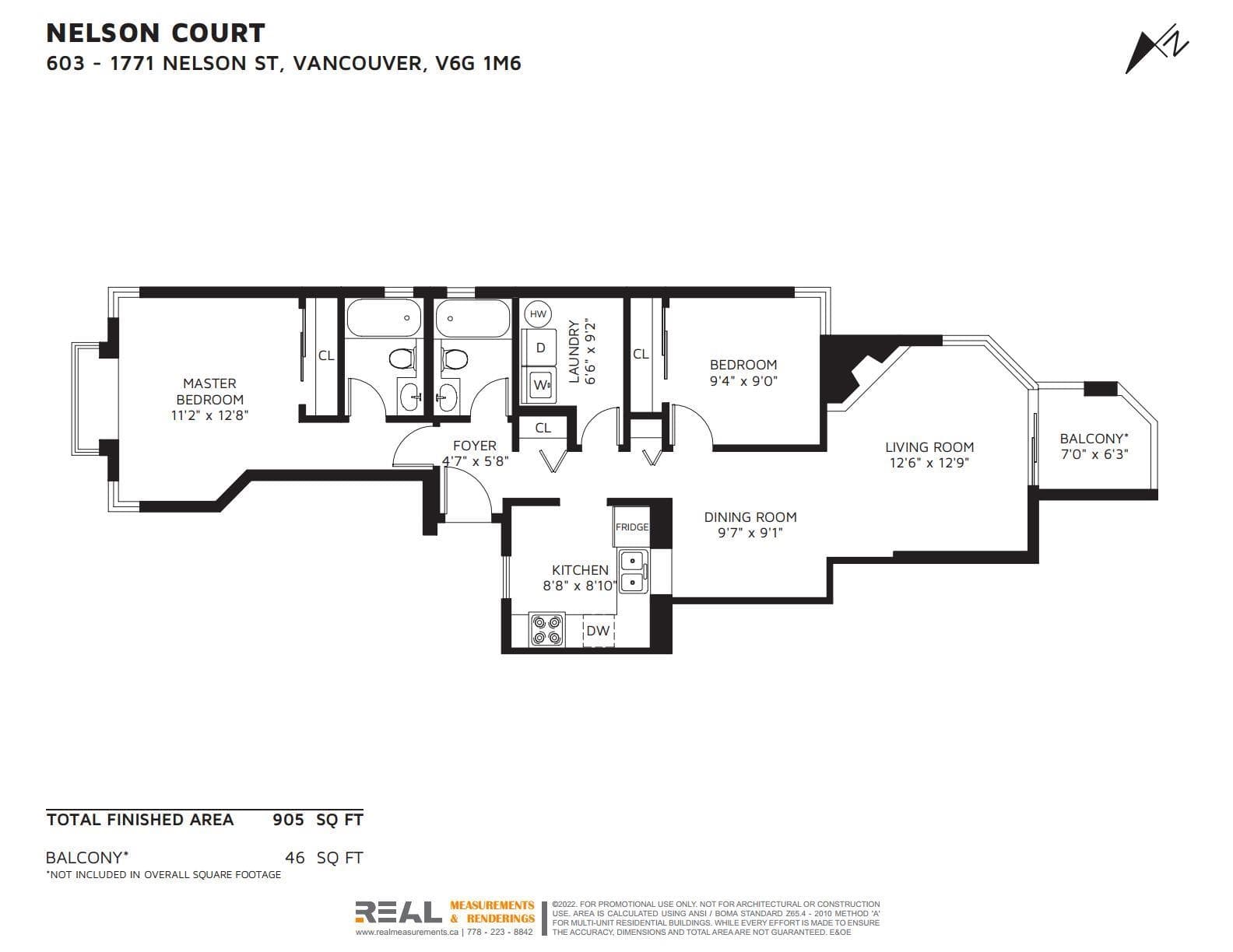 603 - 1771 Nelson Street, Vancouver, V6G 1M6 — photo 5