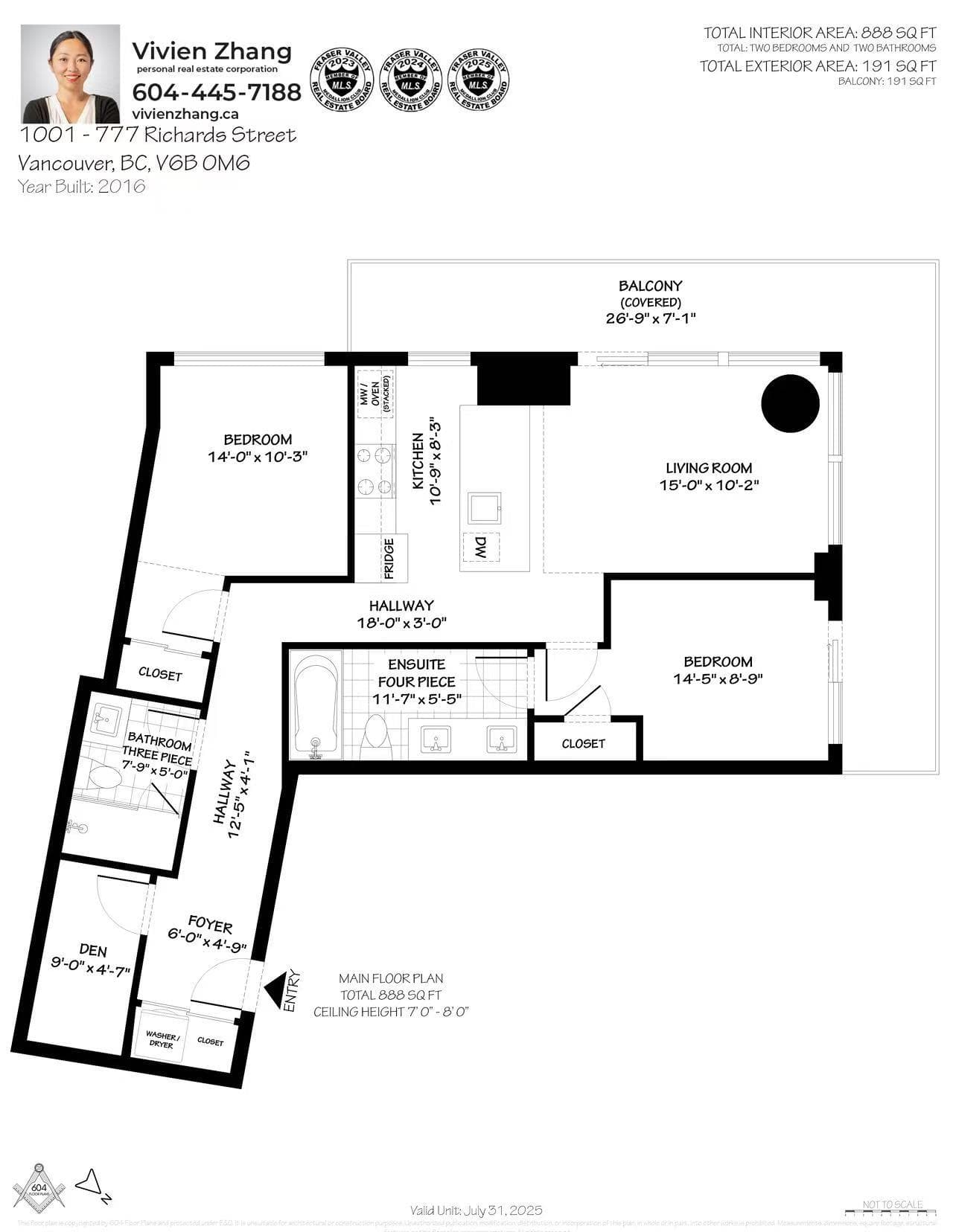 1001 - 777 Richards Street, Vancouver, V6B 0M6 — photo 4