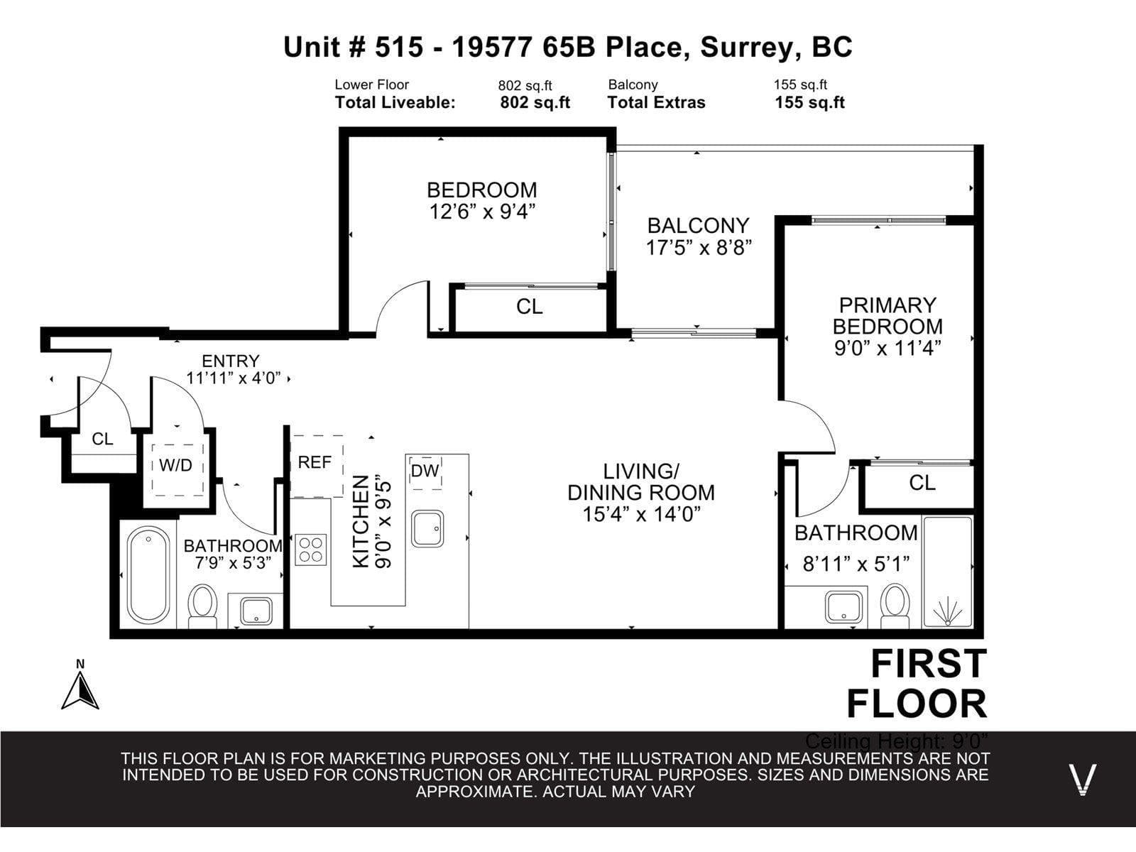 515 - 19577 65b Avenue, Surrey, V4N 6Y3 — photo 3
