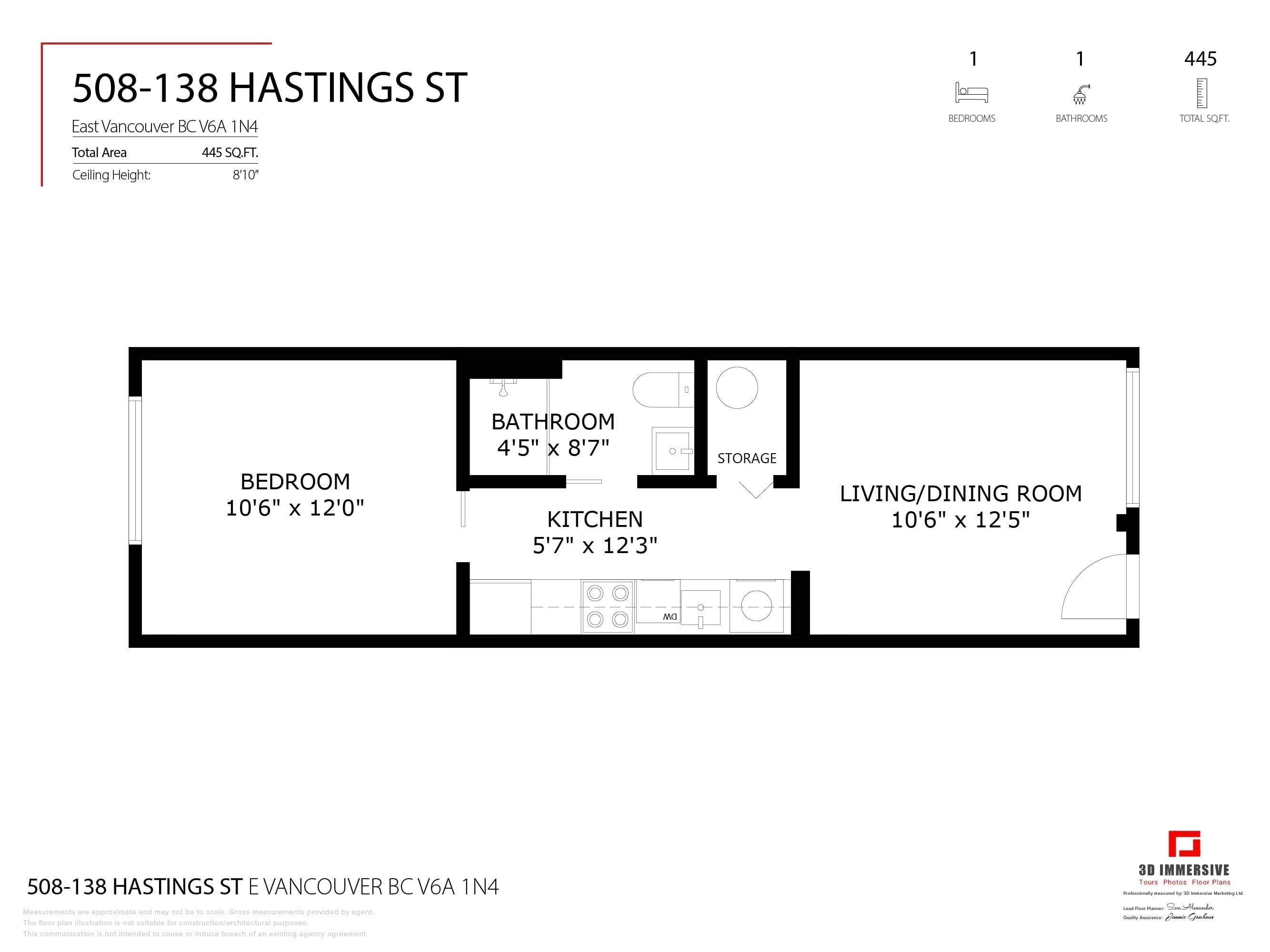 508 - 138 E Hastings Street, Vancouver, V6A 1N4 — photo 2