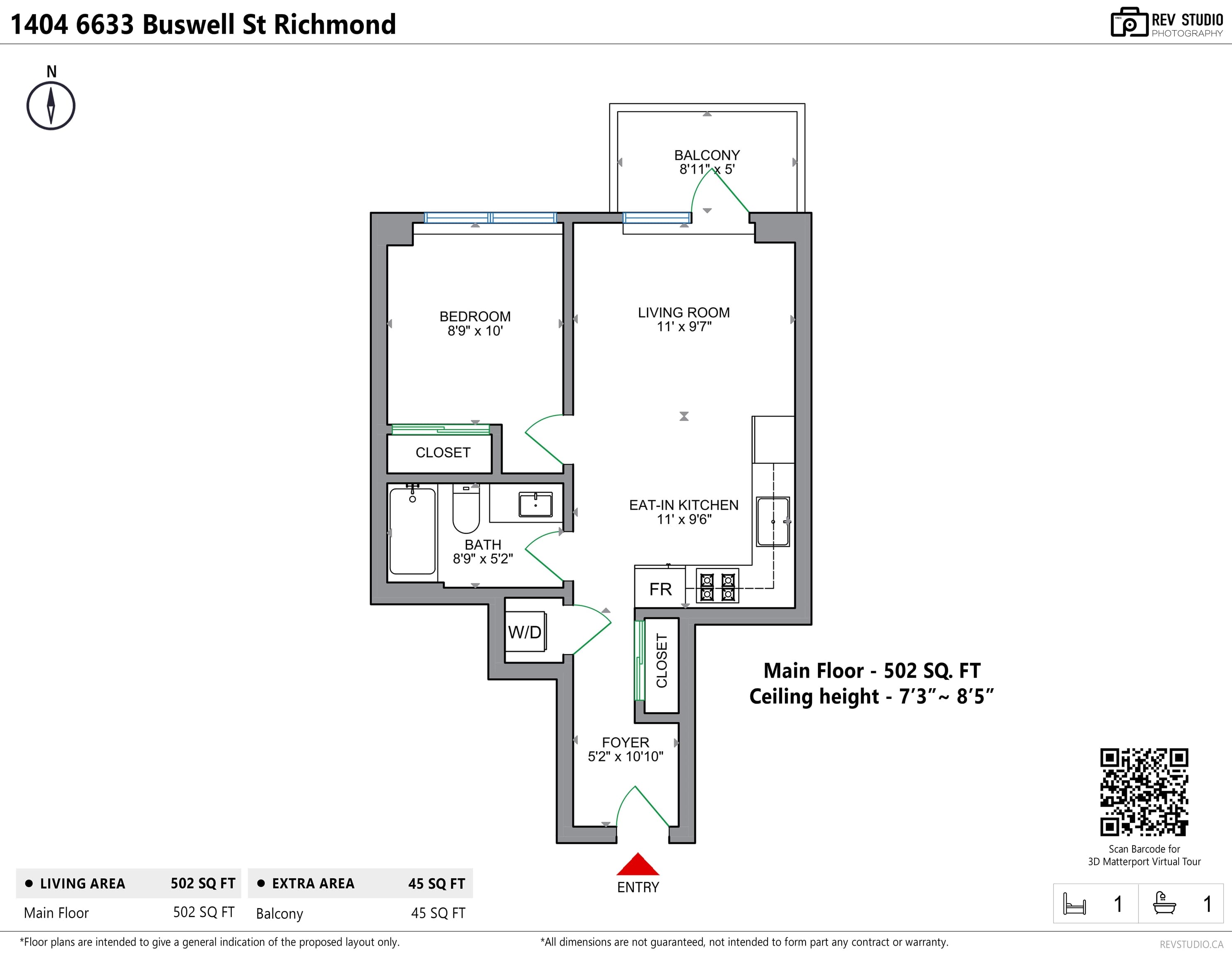 1404 - 6633 Buswell Street, Richmond, V6Y 0M3 — photo 2