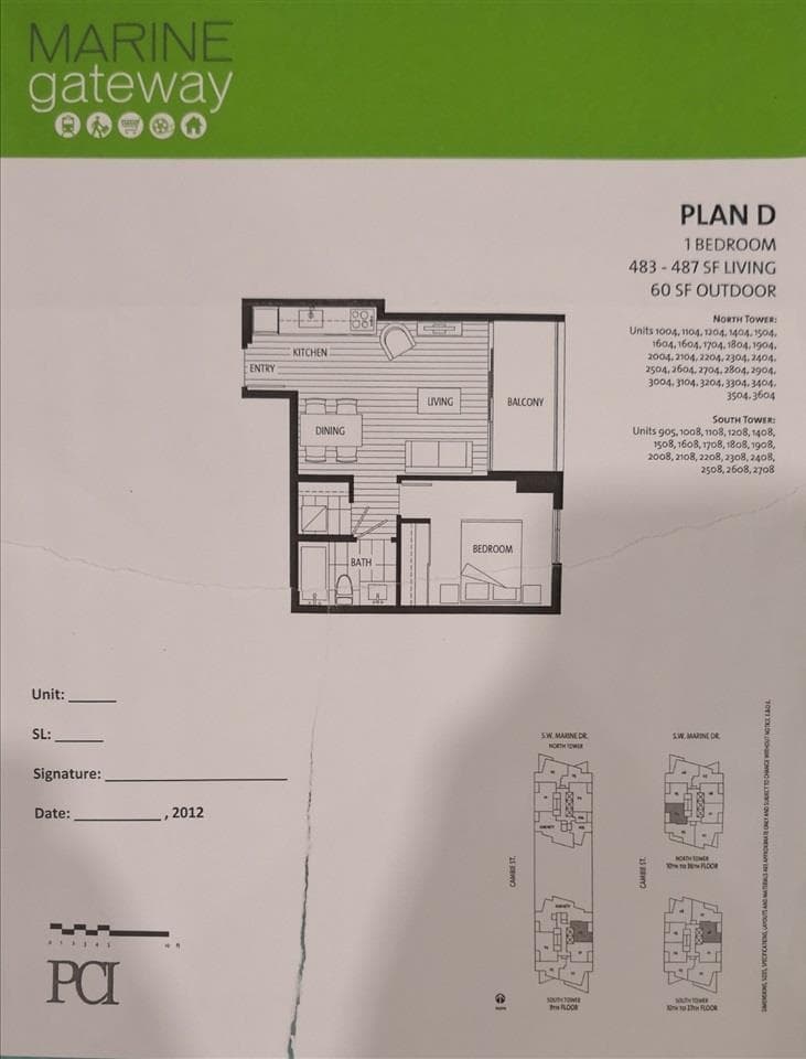 3504 - 488 SW Marine Drive, Vancouver, V5X 0C6 — photo 4