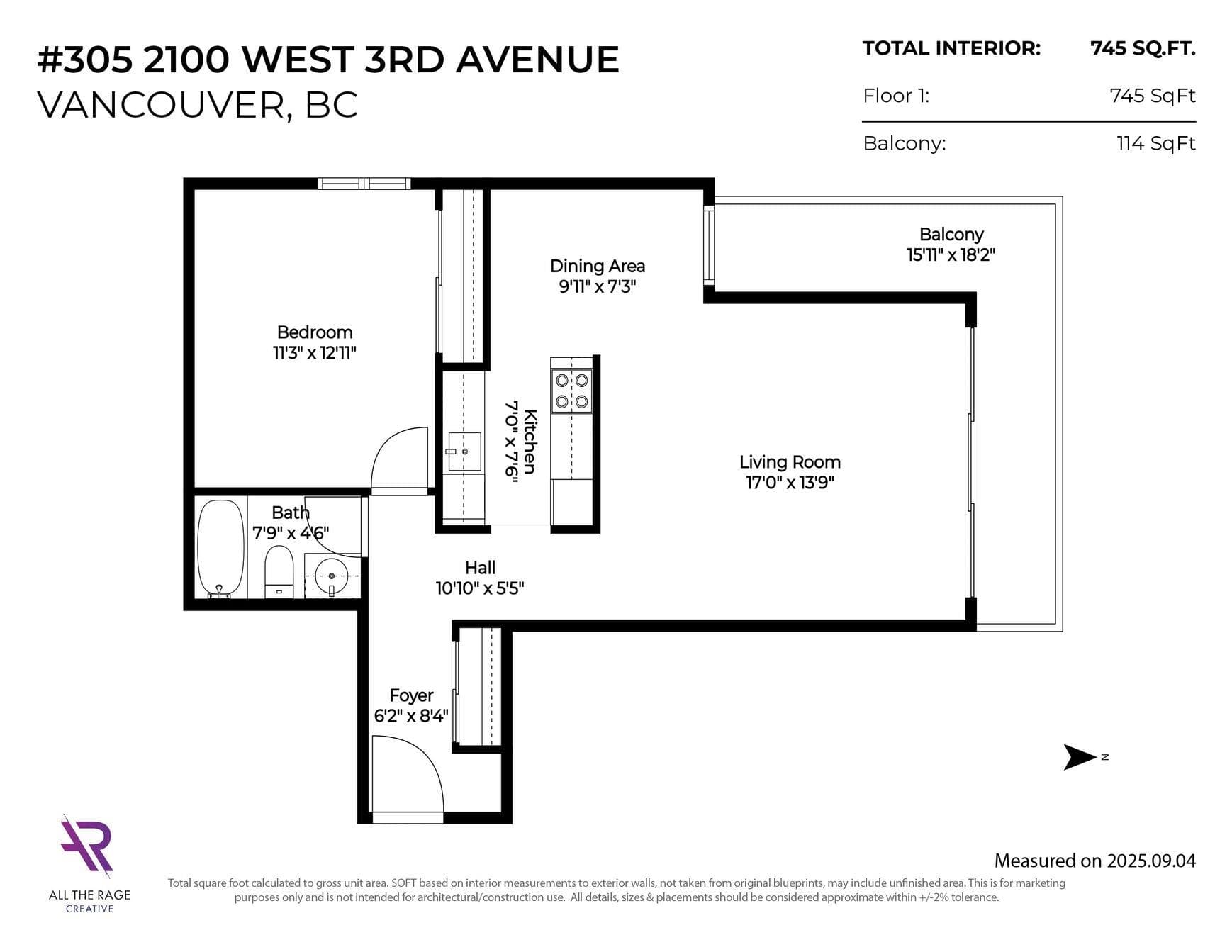 305 - 2100 W 3rd Avenue, Vancouver, V6K 1L1 — photo 3