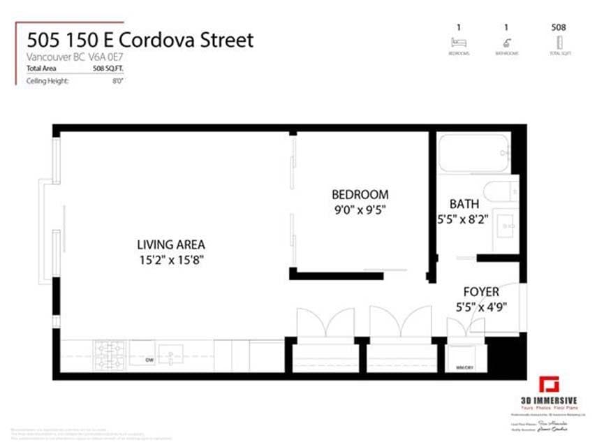 505 - 150 E Cordova Street, Vancouver, V6A 0E7 — photo 2
