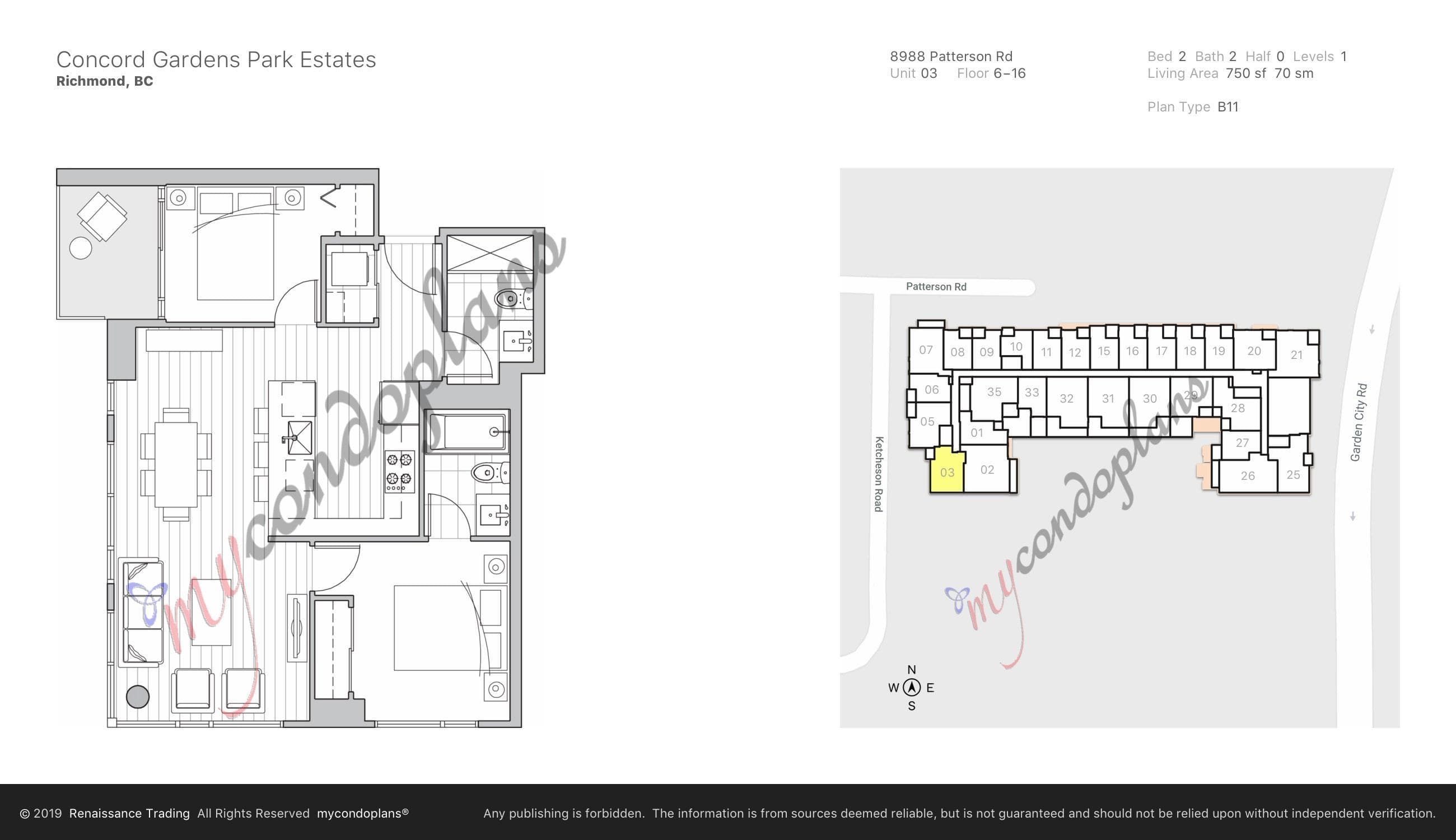1003 - 8988 Patterson Road, Richmond, V6X 0R2 — photo 2