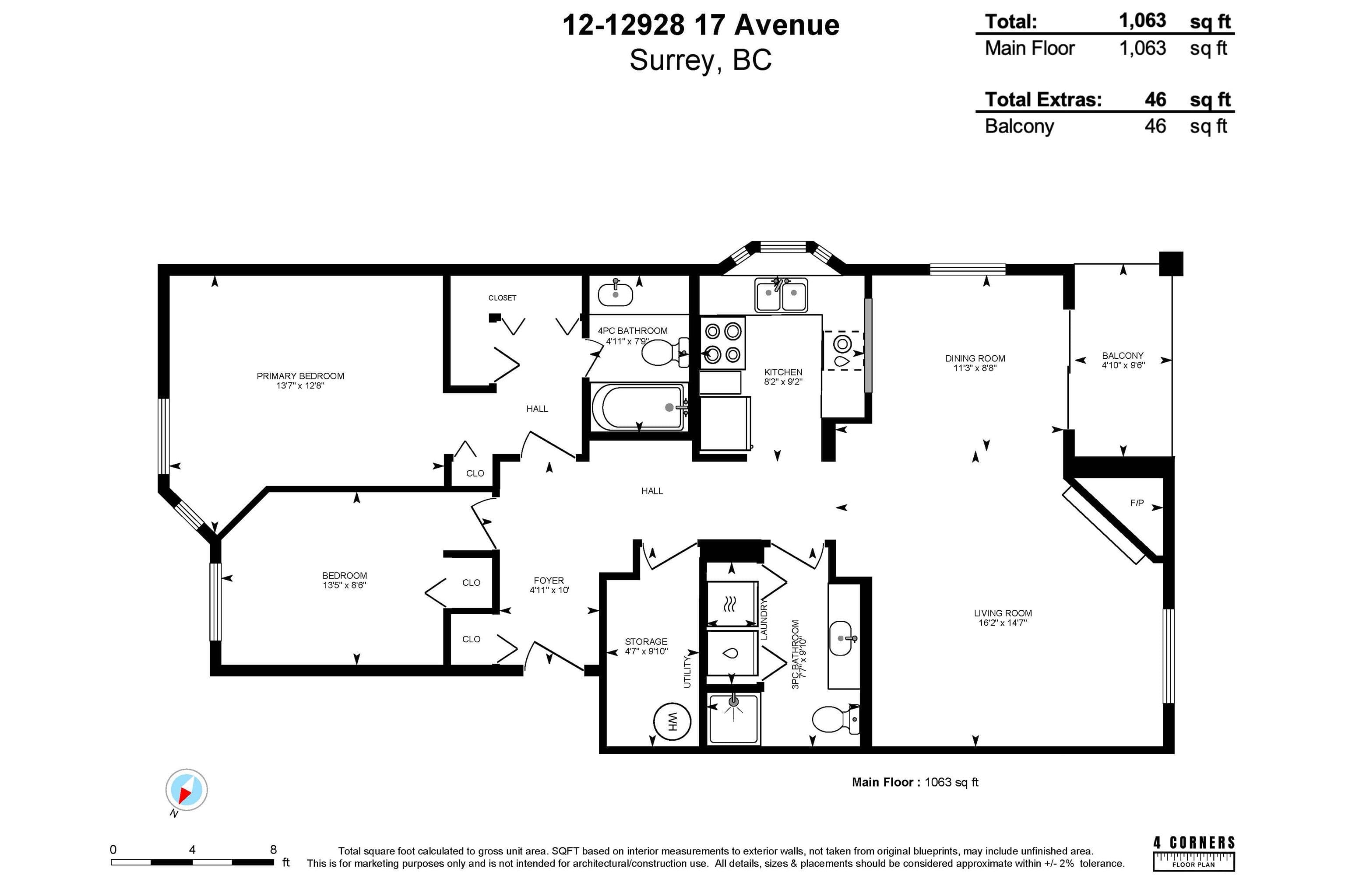 12 - 12928 17 Avenue, Surrey, V4A 1T5 — photo 4