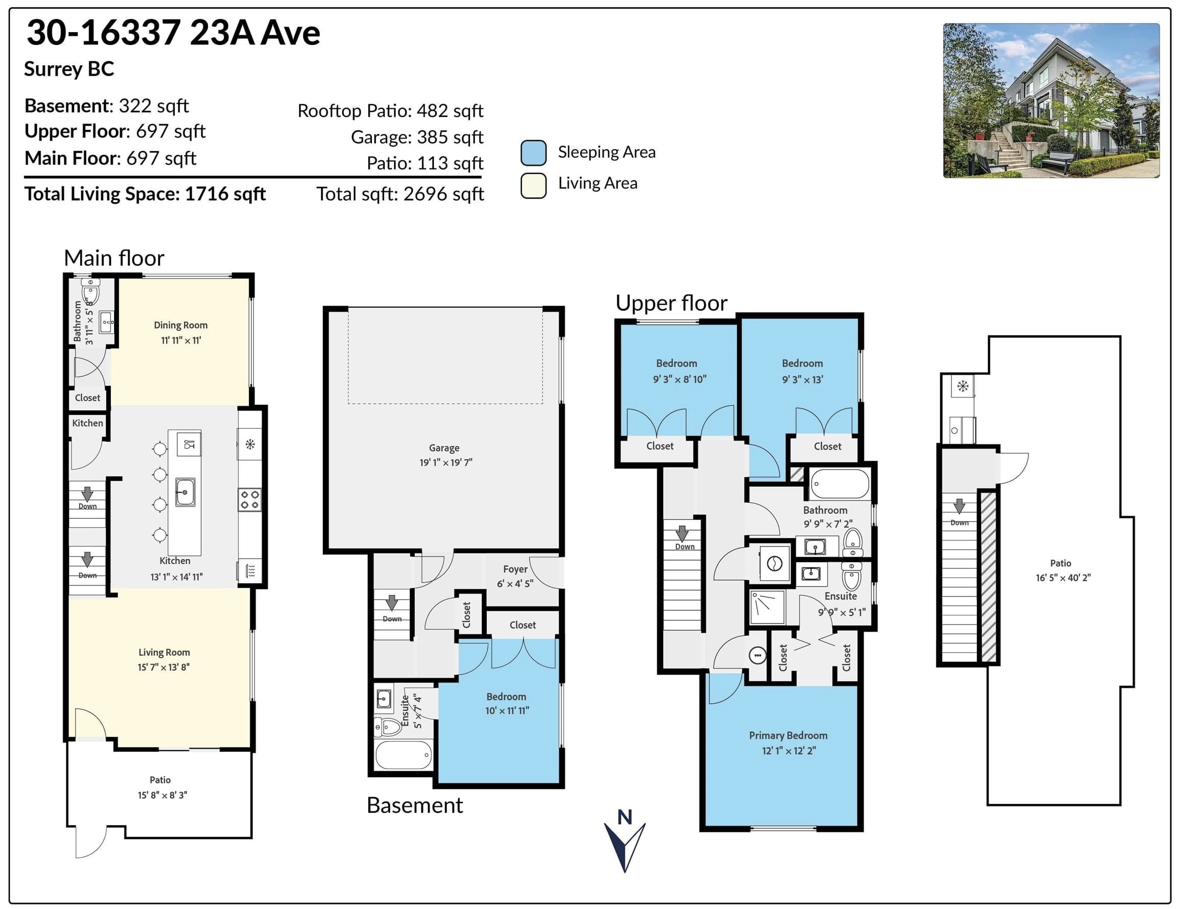30 - 16337 23a Avenue, Surrey, V3Z 0S3 — photo 4