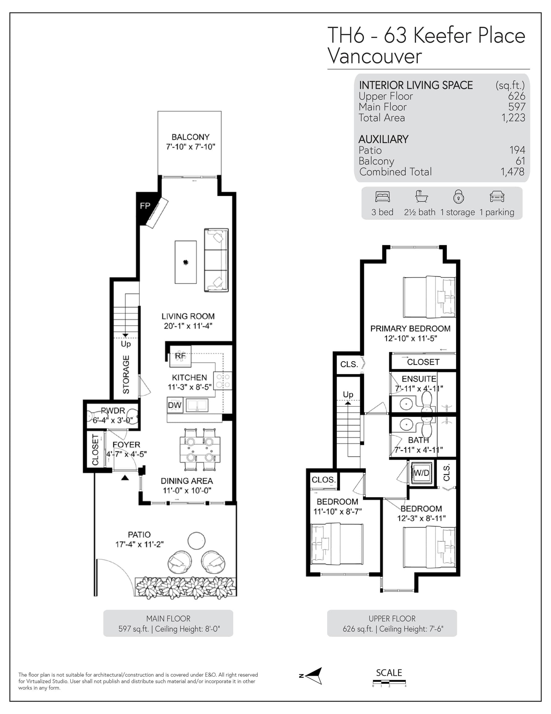 TH6 - 63 Keefer Place, Vancouver, V6B 6N6 — photo 2