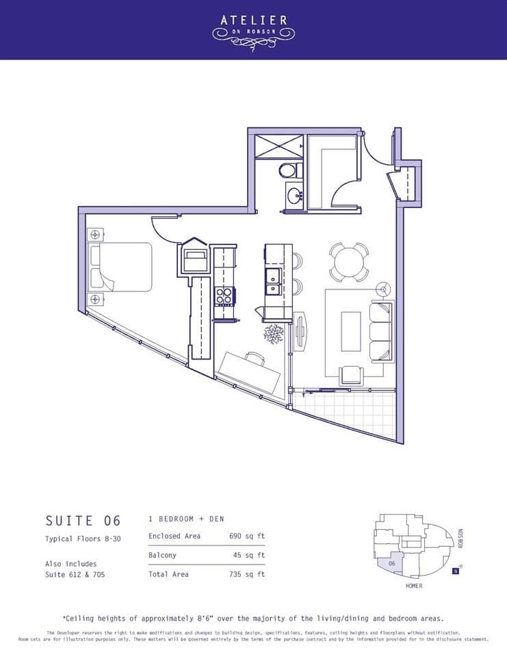 906 - 833 Homer Street, Vancouver, V6B 0H4 — photo 1
