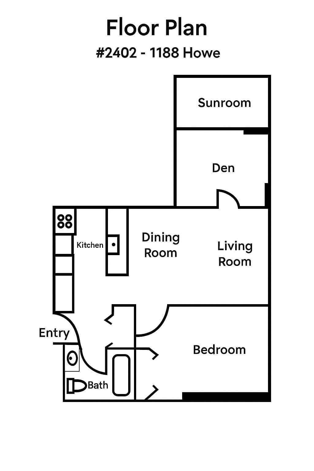 2402 - 1188 Howe Street, Vancouver, V6Z 2S8 — photo 1