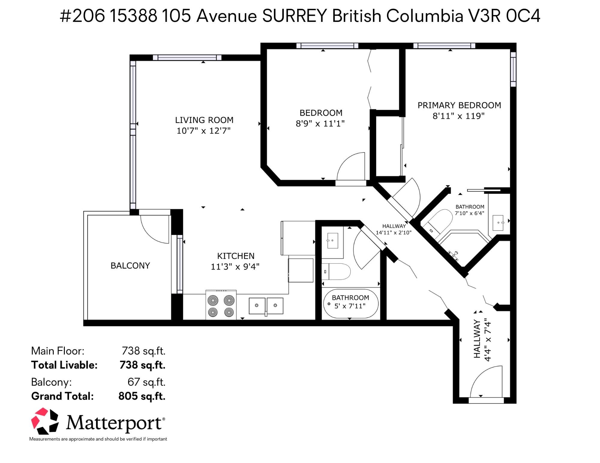206 - 15388 105 Avenue, Surrey, V3R 0C4 — photo 3