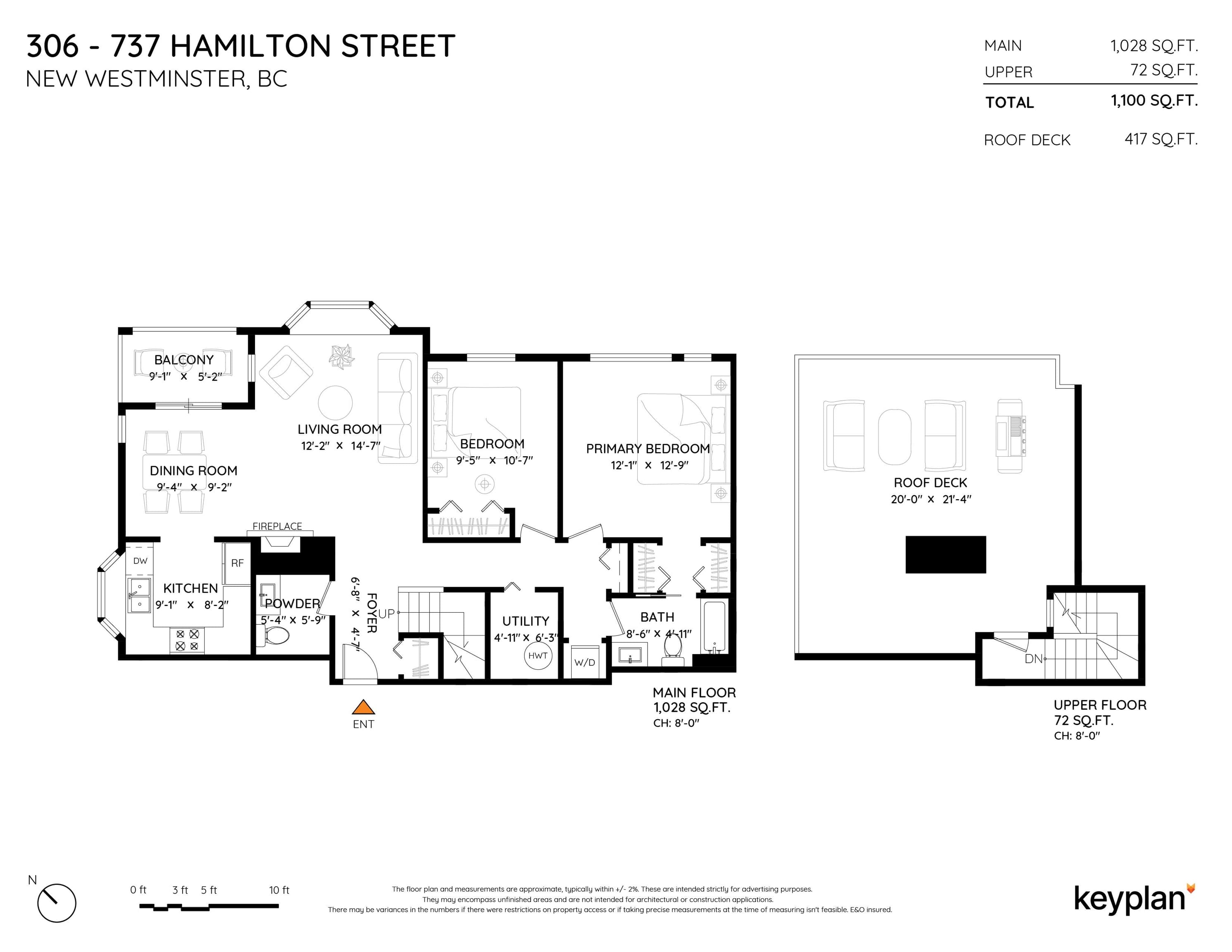 306 - 737 Hamilton Street, New Westminster, V3M 2M7 — photo 2
