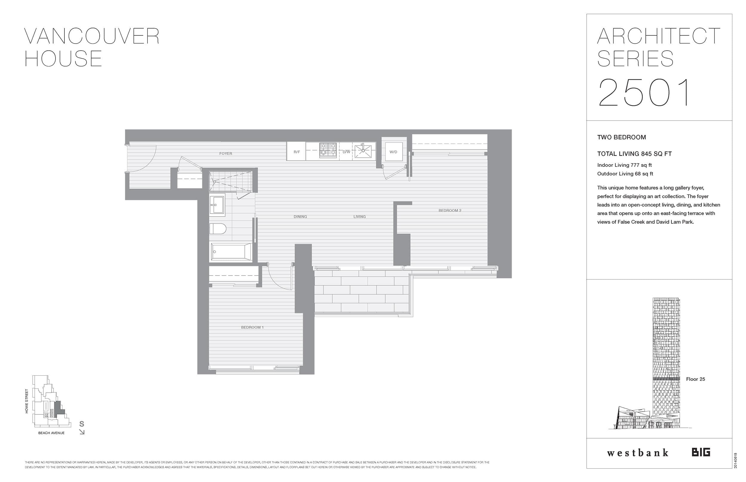 2501 - 1480 Howe Street, Vancouver — sold