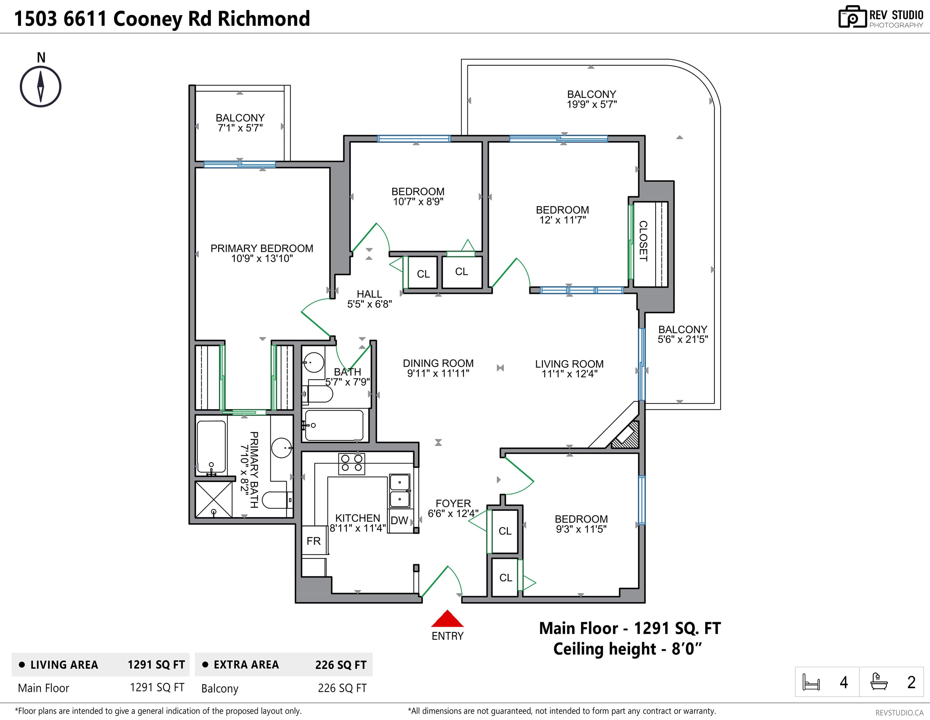 1503 - 6611 Cooney Road, Richmond, V6Y 4C5 — photo 2