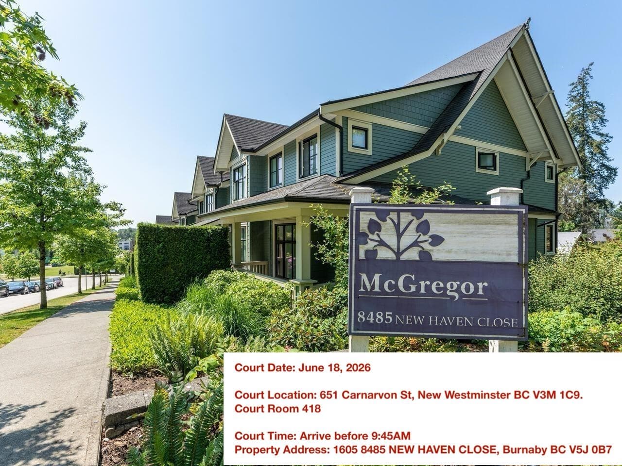 1605 - 8485 New Haven Close, Burnaby