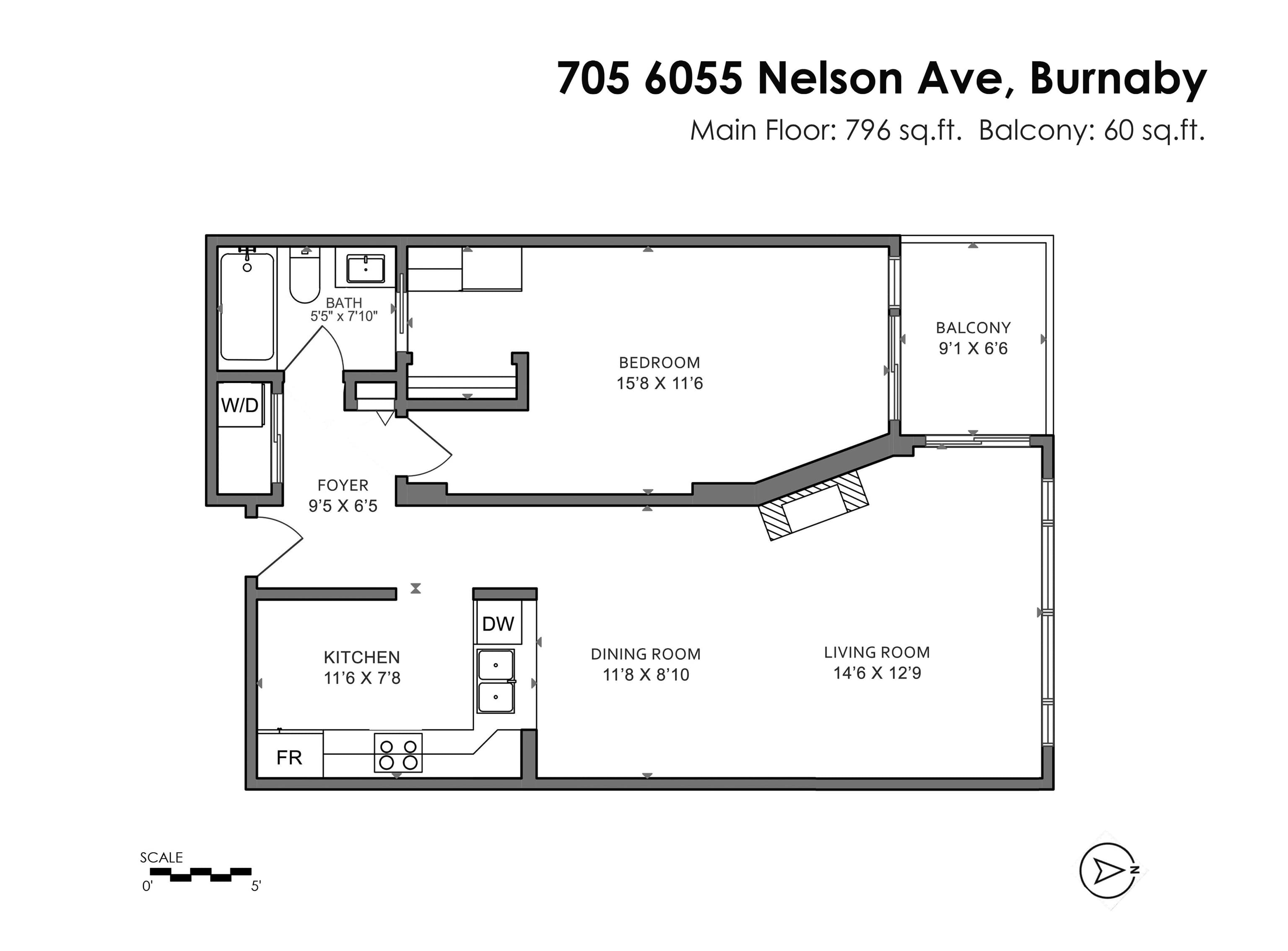 705 - 6055 Nelson Avenue, Burnaby, V5H 4L4 — photo 2