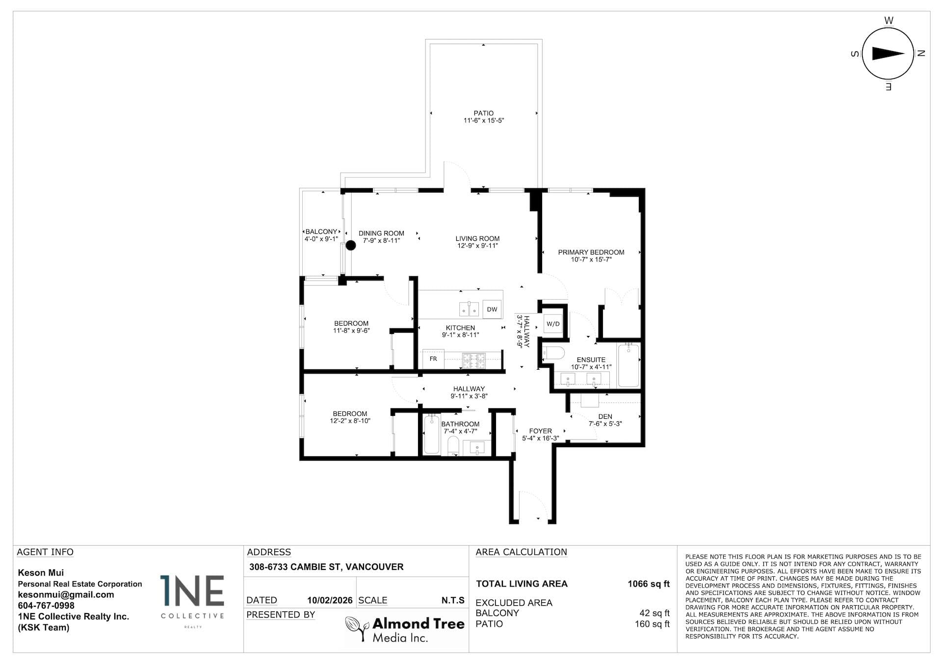 308 - 6733 Cambie Street, Vancouver, V6P 3H1 — photo 1