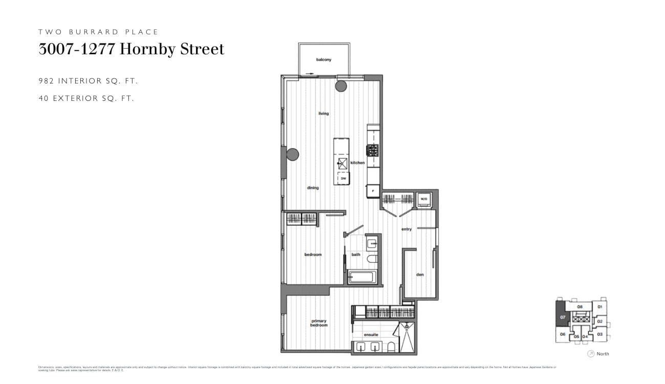 3007 - 1277 Hornby Street, Vancouver, V6Z 1W4 — photo 5