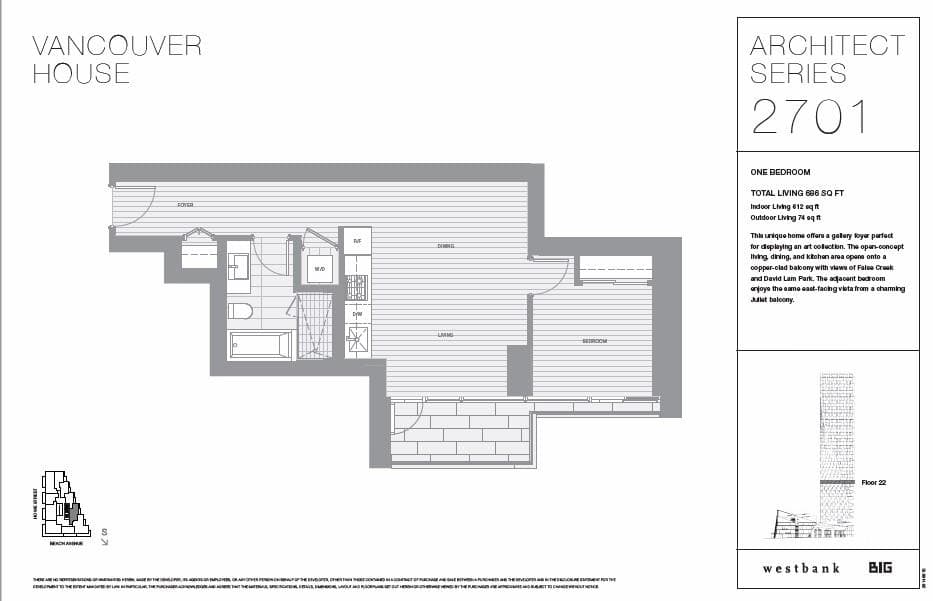 2701 - 1480 Howe Street, Vancouver, V6Z 1C4 — photo 2