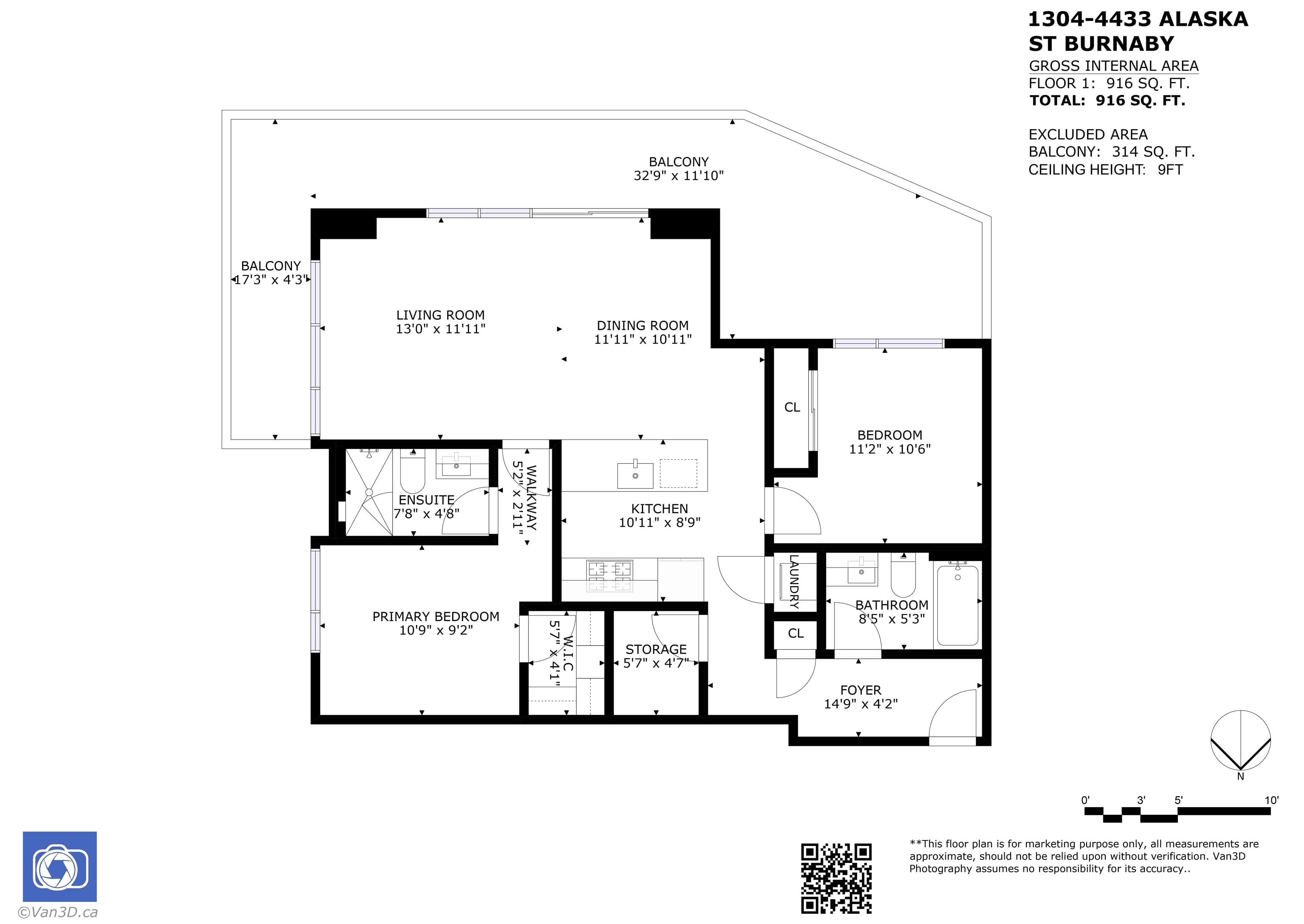 1304 - 4433 Alaska Street, Burnaby, V5C 5T3 — photo 2