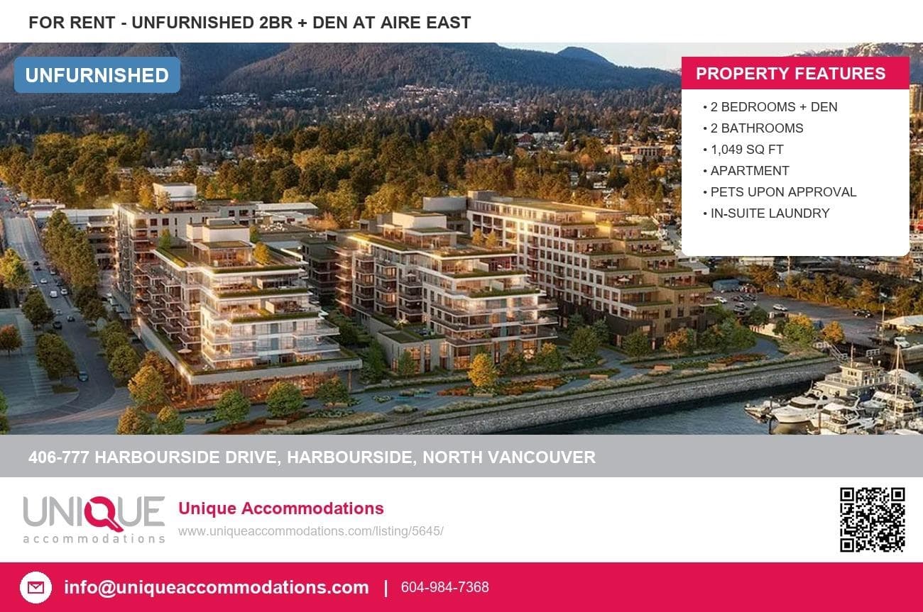 406 - 777 Harbourside, North Vancouver