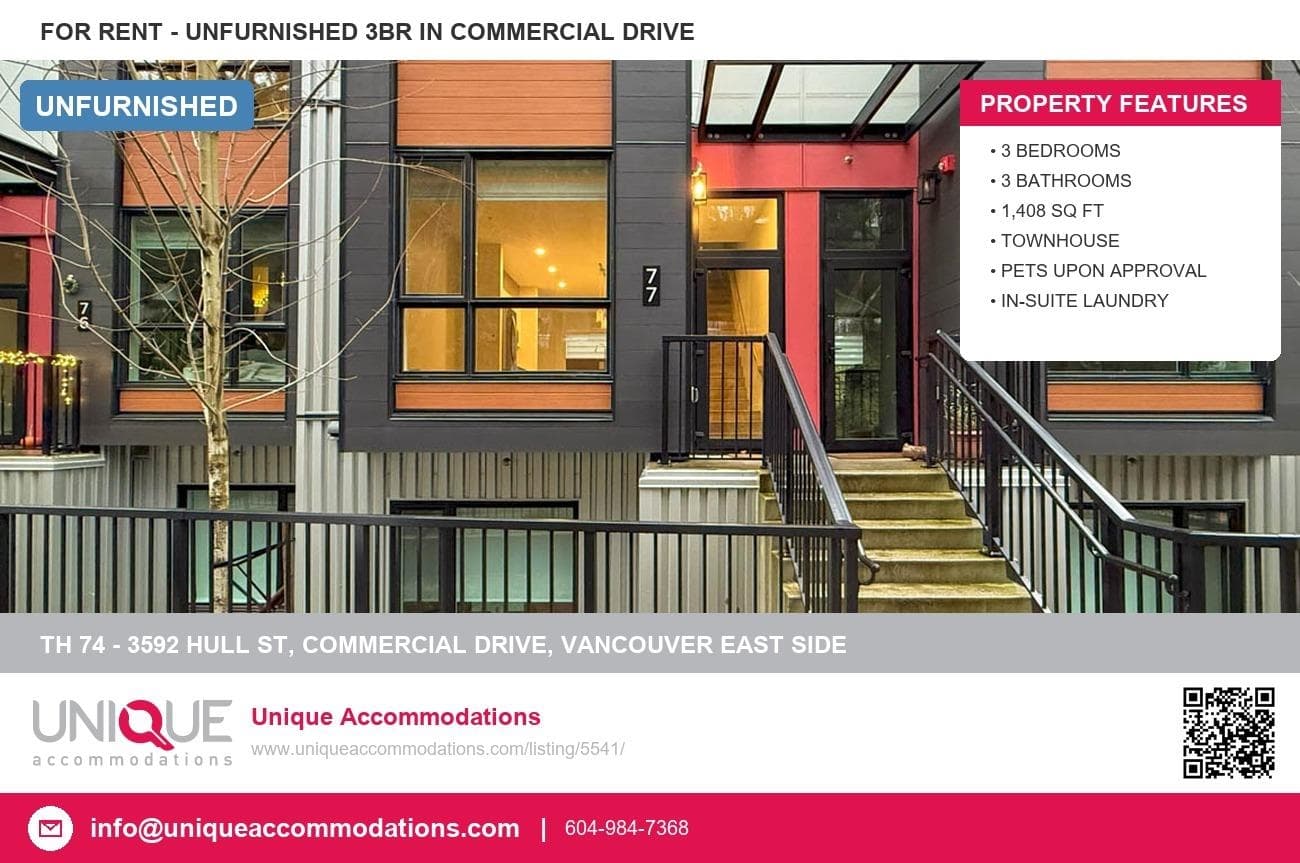 Th 74 - 3592 Hull St, Vancouver