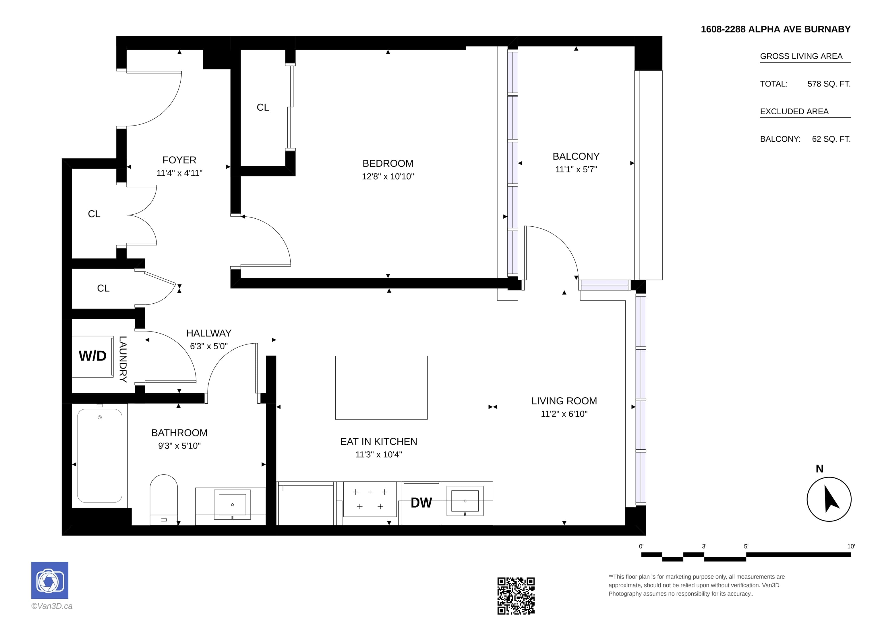 1608 - 2288 Alpha Avenue, Burnaby, V5C 0L9 — photo 2