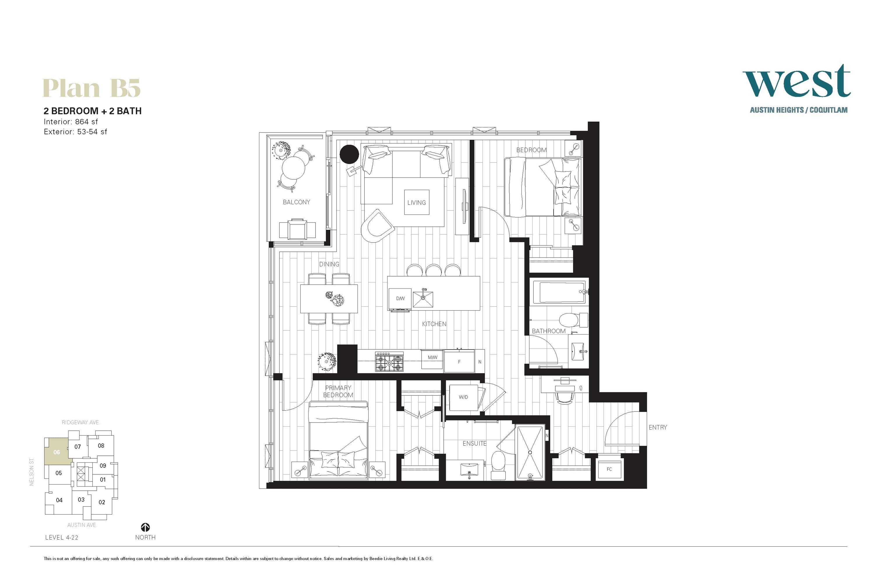 2206 - 505 Nelson Street, Coquitlam