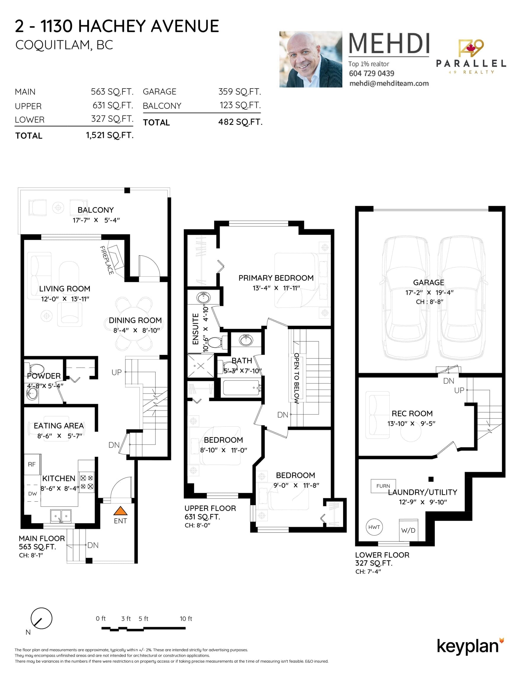 2 - 1130 Hachey Avenue, Coquitlam, V3K 2H4 — photo 3