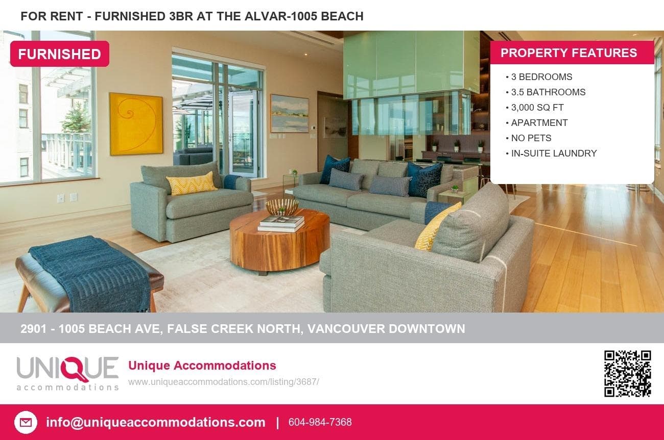 2901 - 1005 Beach Avenue, Vancouver
