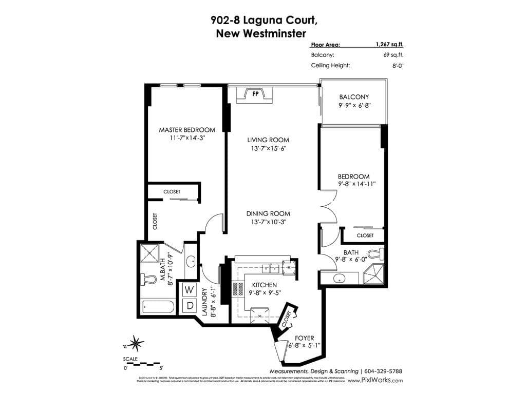 902 - 8 Laguna Court, New Westminster, V3M 6M6 — photo 2