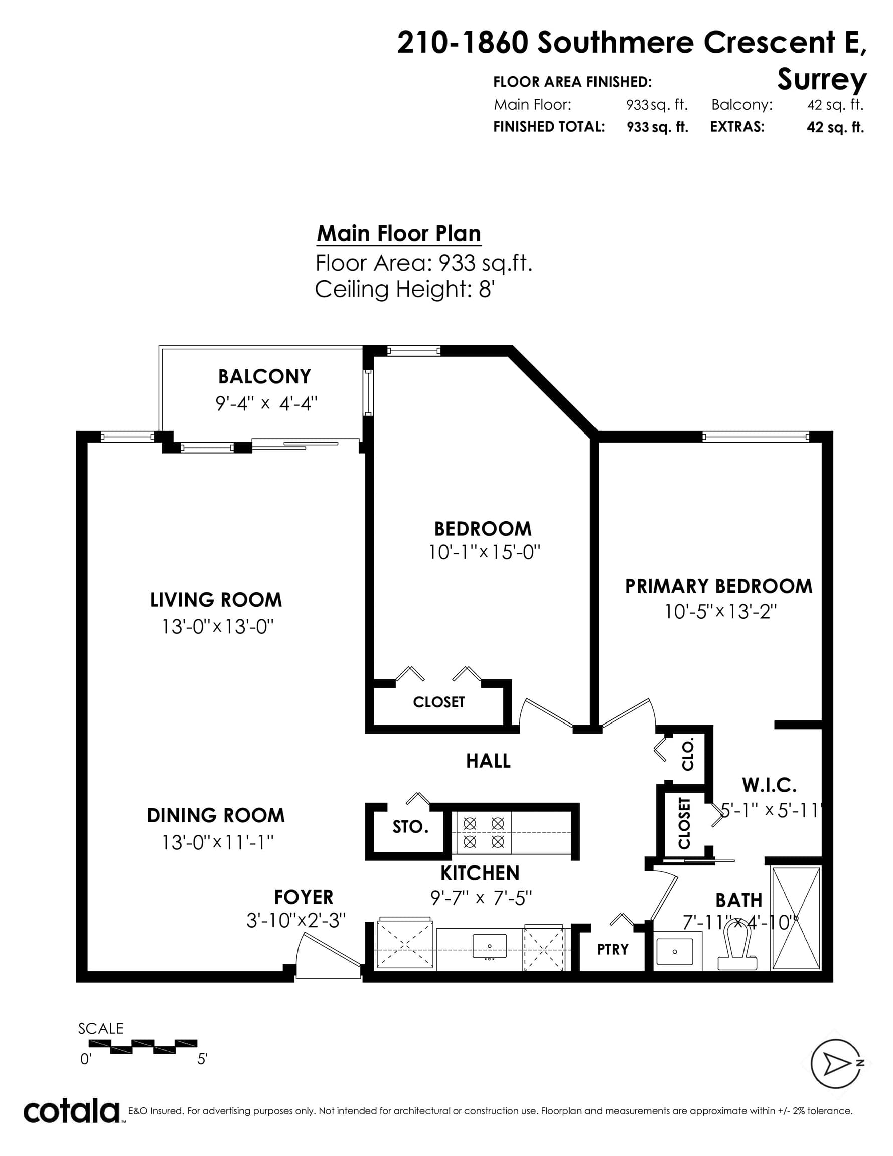 210 - 1860 E Southmere Crescent, Surrey, V4A 6Y7 — photo 2
