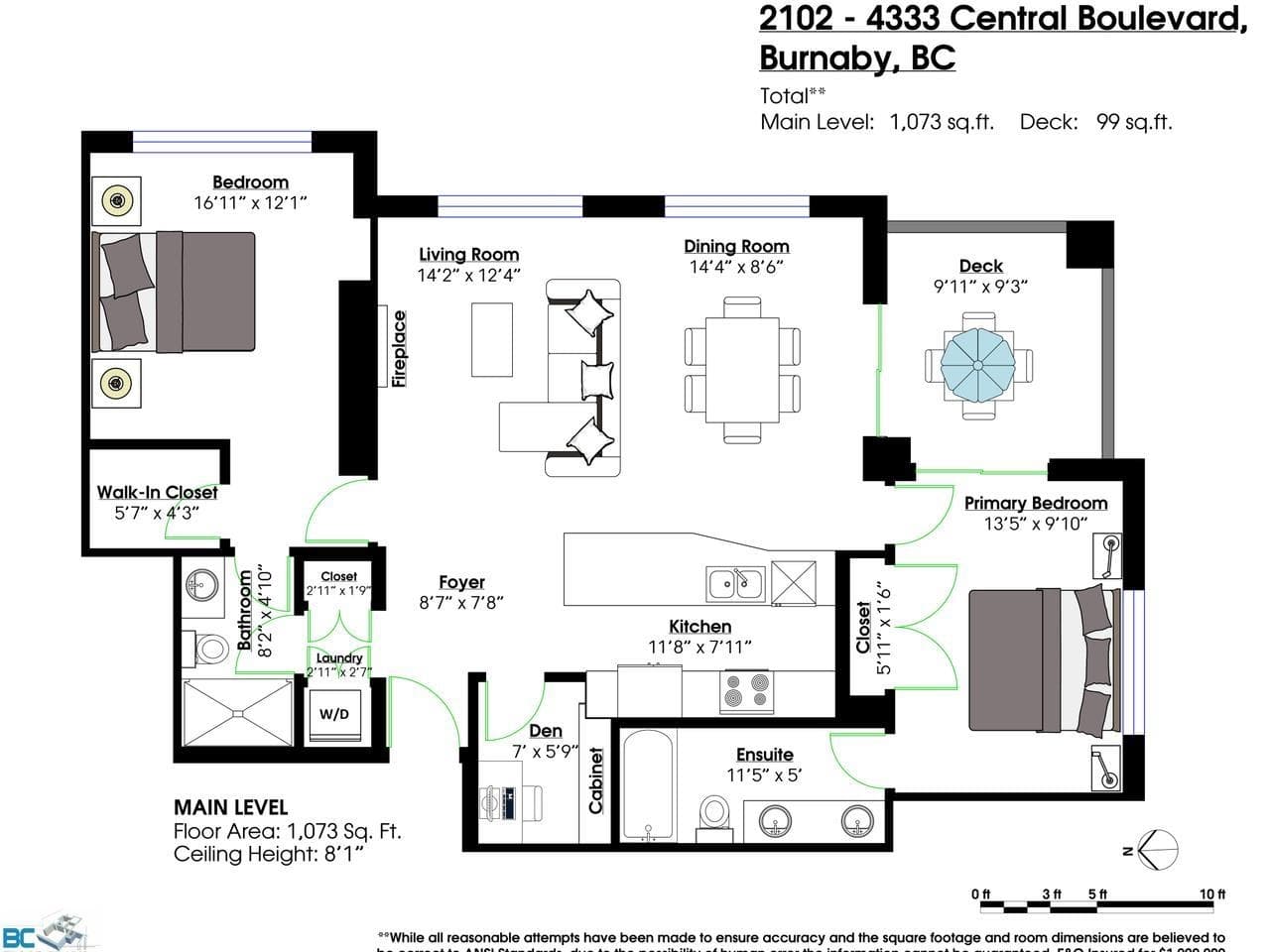 2102 - 4333 Central Boulevard, Burnaby, V5H 4W8 — photo 2
