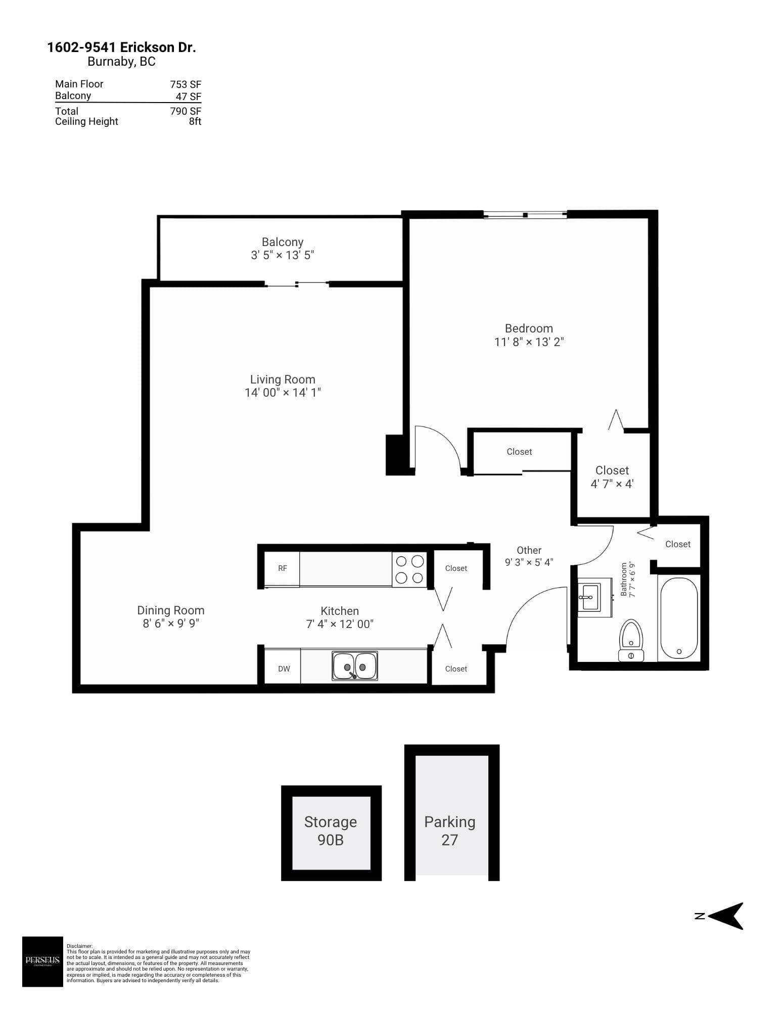 1602 - 9541 Erickson Drive, Burnaby, V3J 7N8 — photo 2
