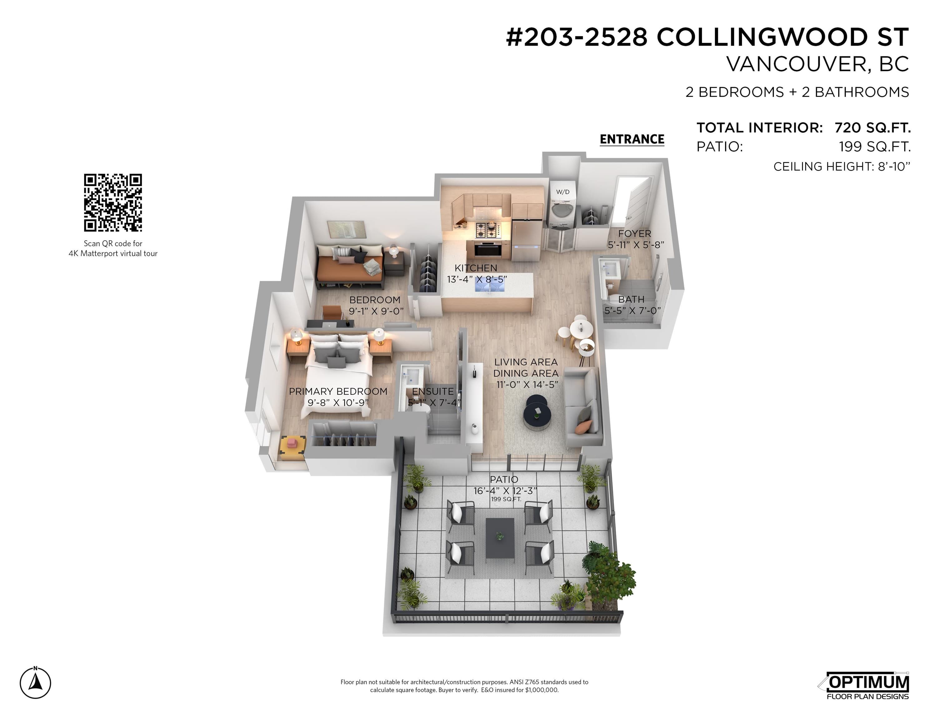 203 - 2528 Collingwood Street, Vancouver, V6R 0C1 — photo 3