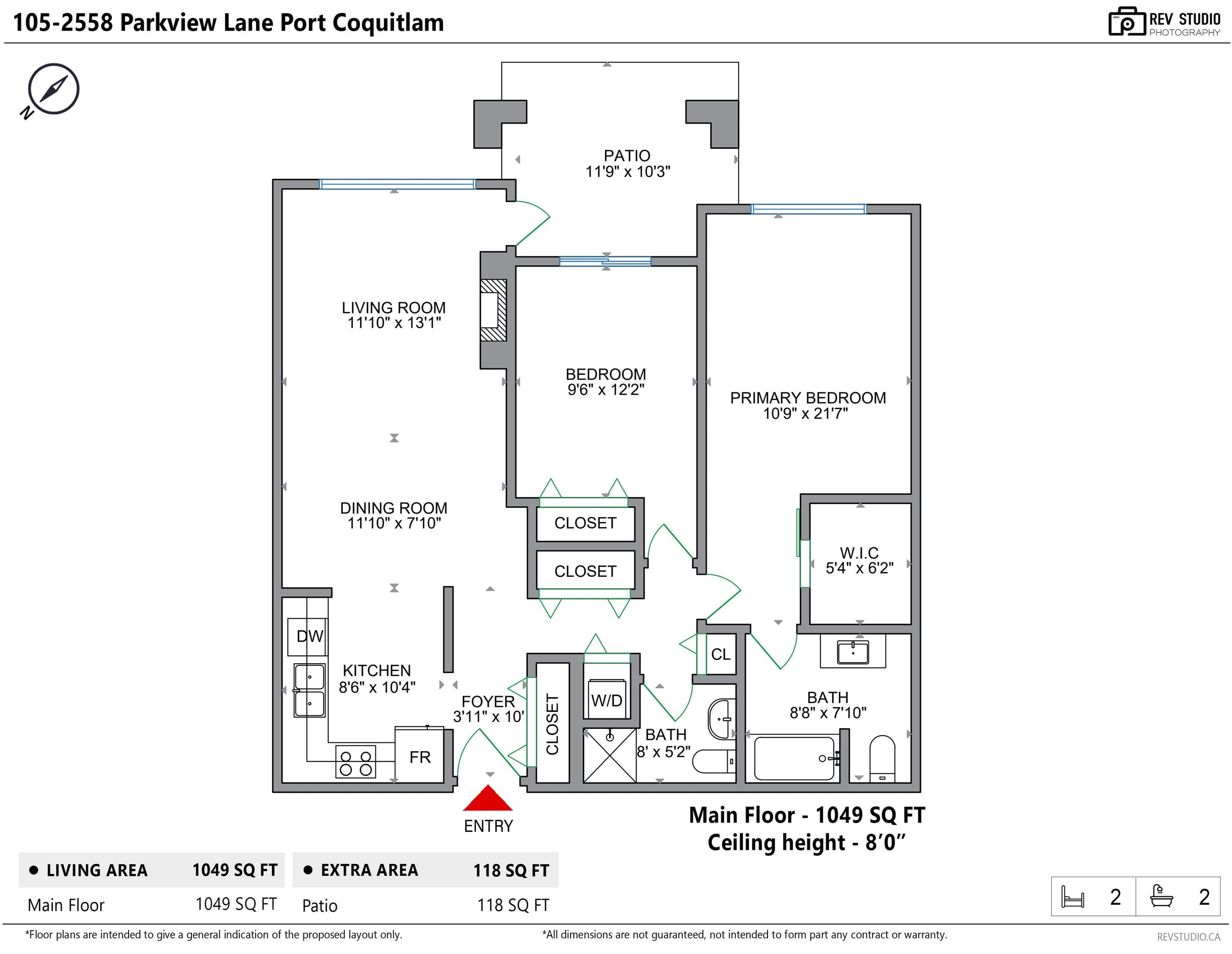 105 - 2558 Parkview Lane, Port Coquitlam, V3C 6L8 — photo 2