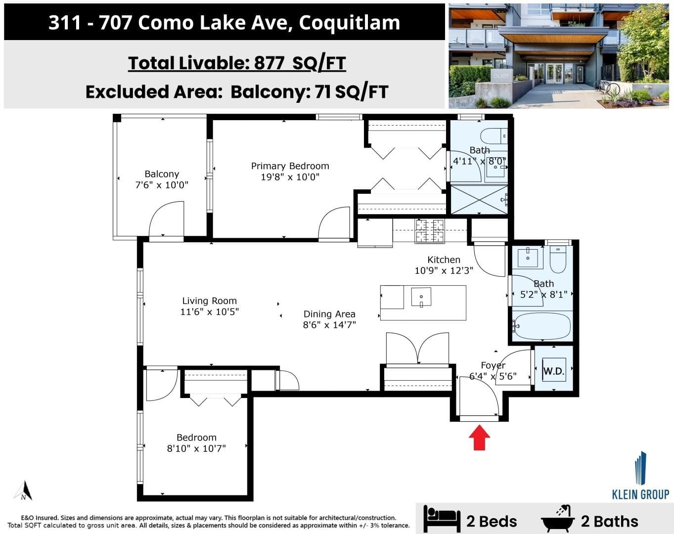 311 - 707 Como Lake Avenue, Coquitlam, V3J 0J5 — photo 3